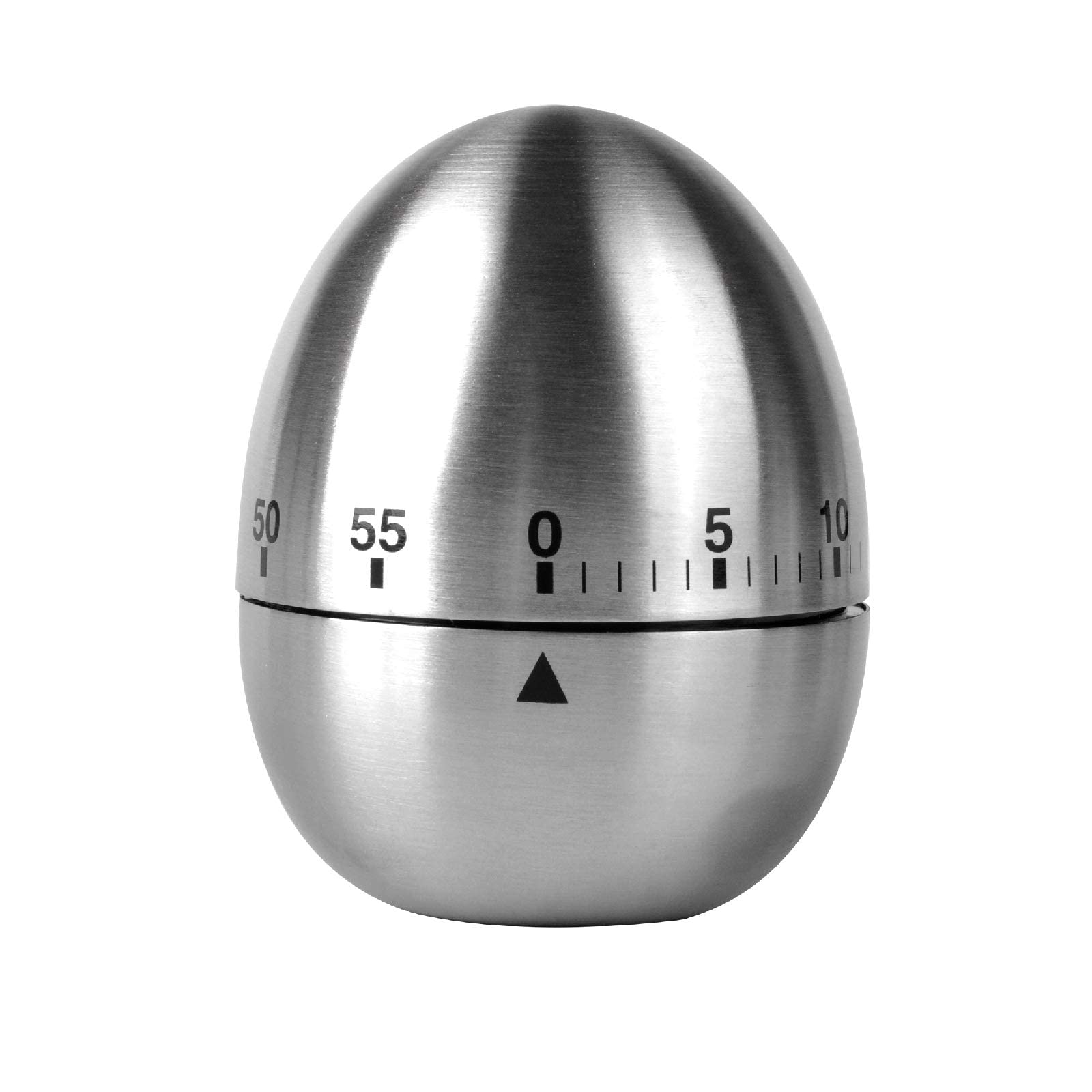 Jayron JR-WG015 Stainless Steel Mechanical Kitchen Timer - 60 Minute Countdown Alarm Clock for Cooking, Baking, Learning & Classroom Use | Durable Rotating Egg Design for Home & Professional Kitchens