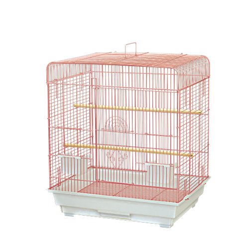 King's Cages ES 2016 S Square Top Bird Cage for Finches, Lovebirds & Canaries - Black | Perfect for Small Birds in Home, Office or Aviary