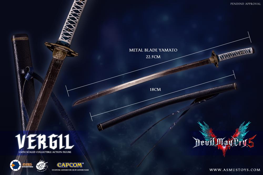 Asmus Toys 1/6 Scale Evil Vergil Action Figure from Devil May Cry 5 - Highly Detailed Collectible Model for Anime Fans & Video Game Merch Collectors - Perfect for Display in Home Office or Gaming Room