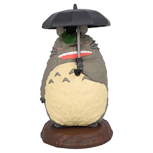 Official Studio Ghibli Totoro Umbrella Paper Clip Holder - My Neighbor Totoro Merchandise, Gray, 4 inch - Perfect for Office Desk Organization & Anime Gift