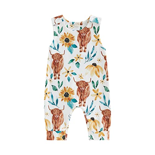 B5 Yellow Flower Cow