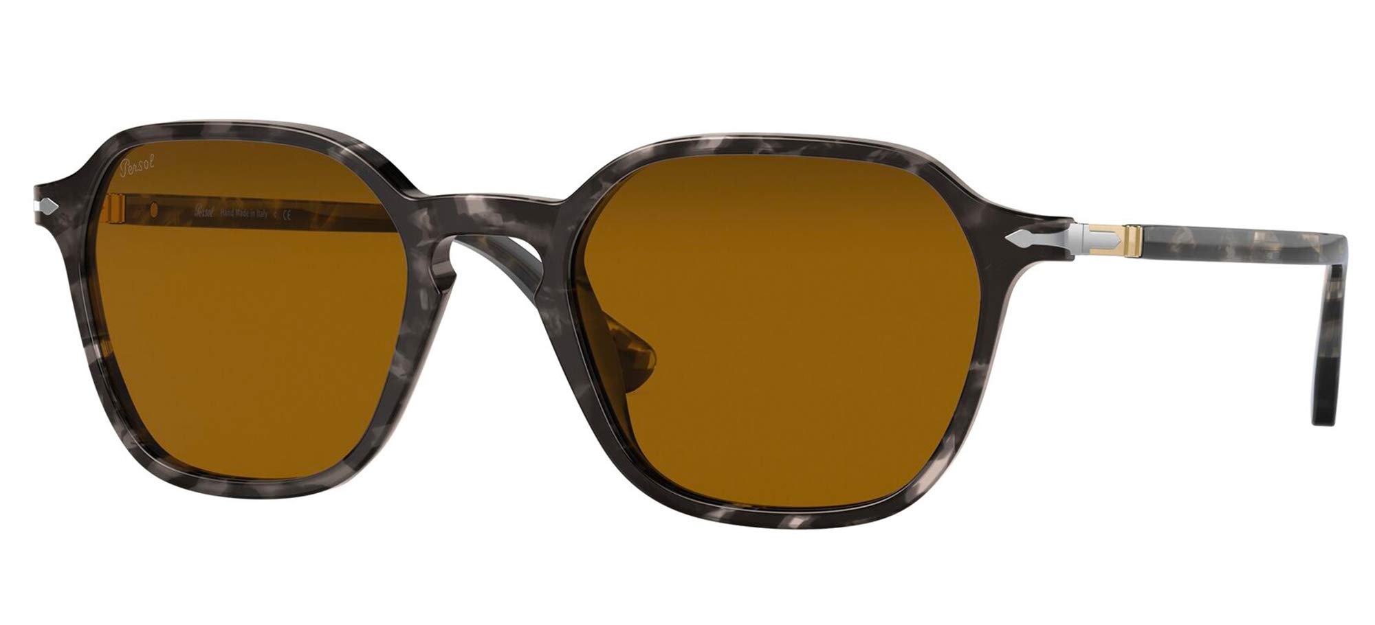 Persol PO3256S Square Sunglasses for Men & Women - Classic UV Protection Polarized Lenses - Perfect for Driving, Travel & Outdoor Activities
