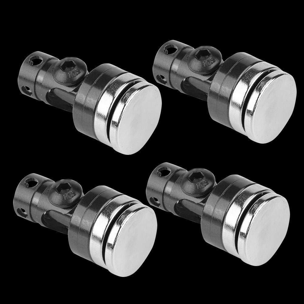 4Pcs Black RC Magnetic Body Post Mount for SCX10 4WD 1:10 Scale Model Cars - Stealth Design, Durable Vehicle Accessories - Perfect for Off-Road Crawling & RC Car Customization