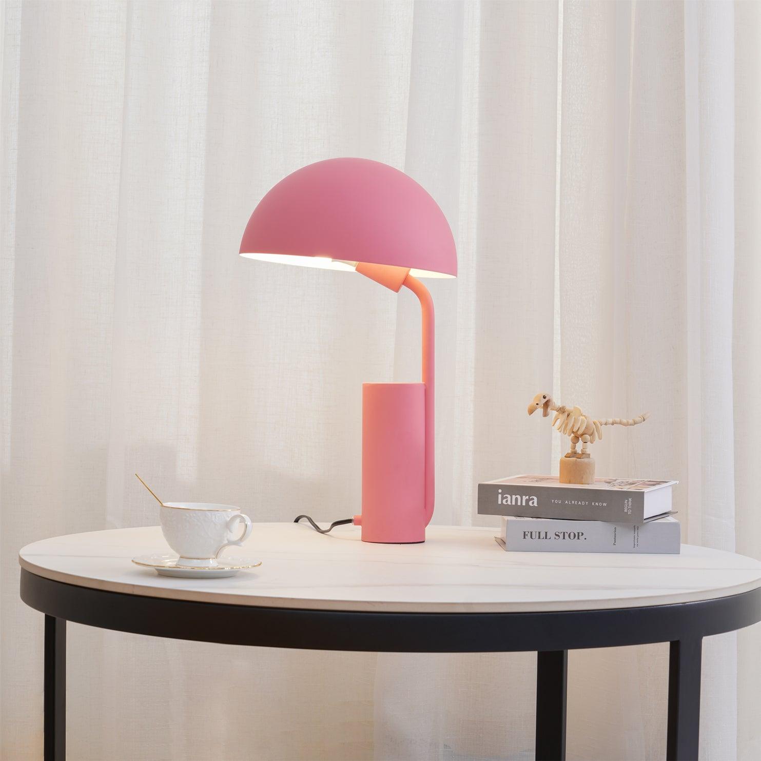 Modern LED Cap Table Lamp - Adjustable Brightness Bedside Night Light for Living Room, Bedroom & Office - Energy Efficient Reading Lamp with USB Port & Touch Control