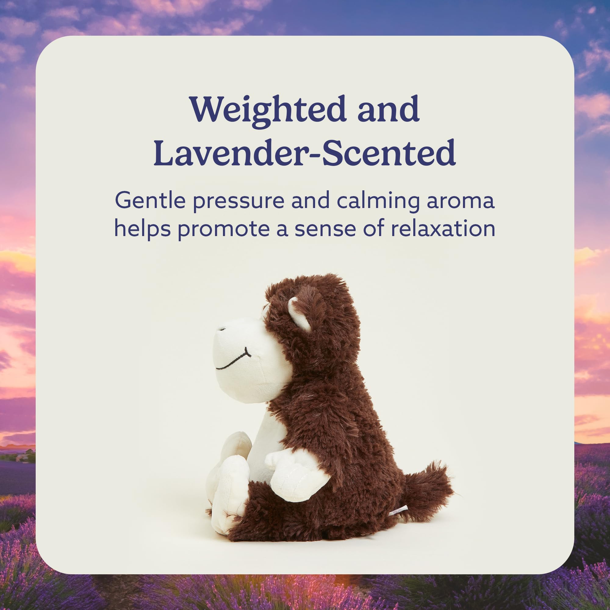 Warmies Microwavable & Weighted Stuffed Monkey Plush Toy - Soft Heating Animal for Adults & Kids - Perfect for Stress Relief, Anxiety Comfort & Sleep Aid - Ideal Gift for Boys, Girls, Babies & Toddlers (Great for Cuddling, Relaxation & Winter Warmth)
