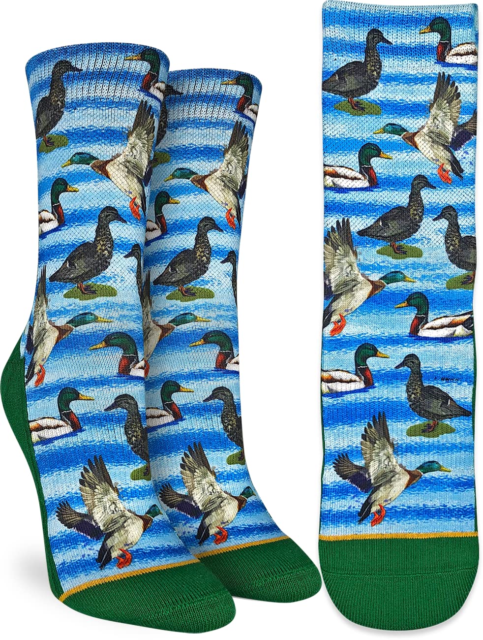 Good Luck Sock Women's Bird Print Crew Socks - Colorful Ankle Socks for Women - Perfect for Gifts, Casual Wear & Outdoor Activities