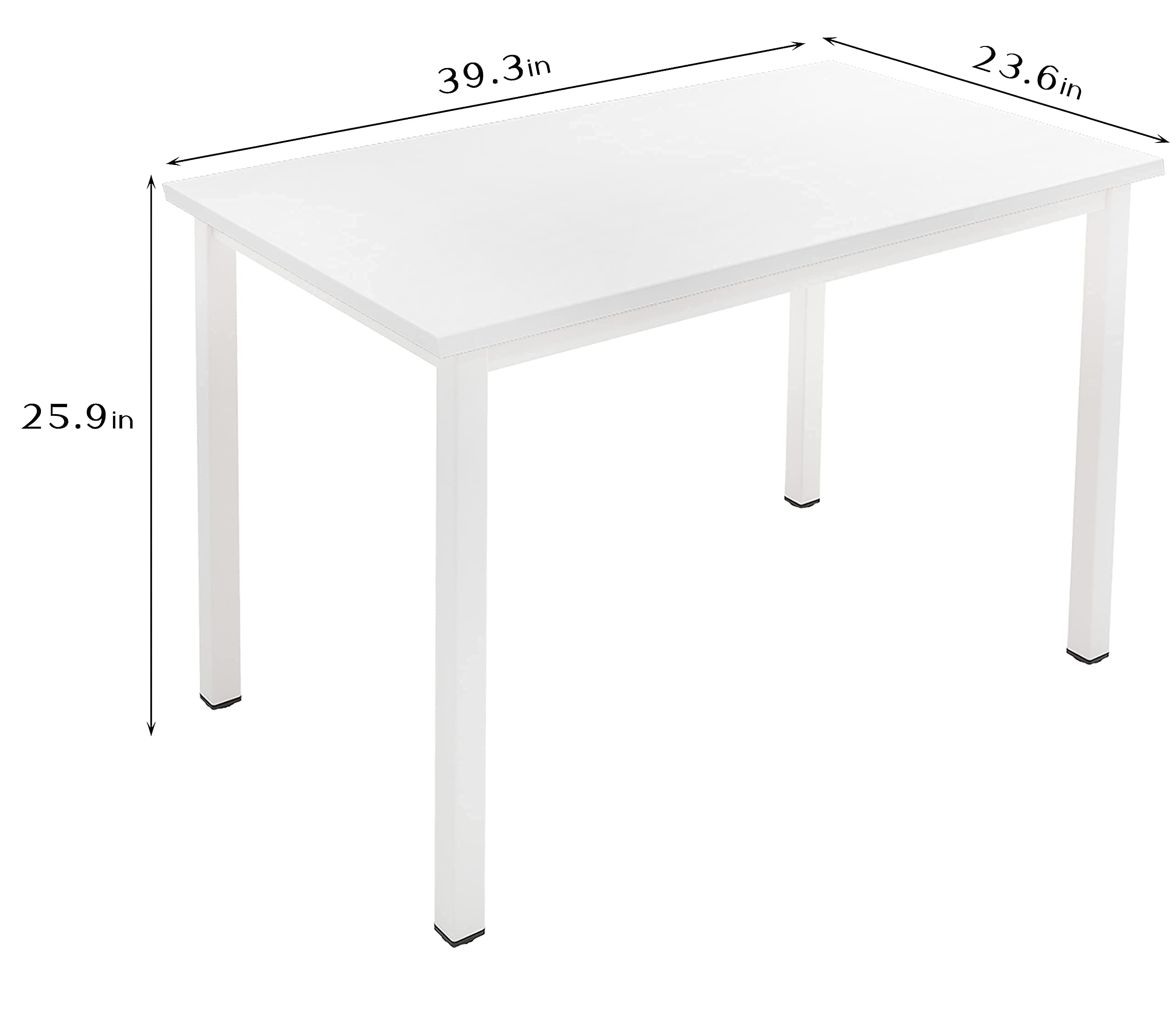 SogesGame 39.4 Inch Compact Computer Desk for Small Spaces - Home Office Writing Desk with Sturdy Frame | Perfect for Apartments, Dorms & Workspaces