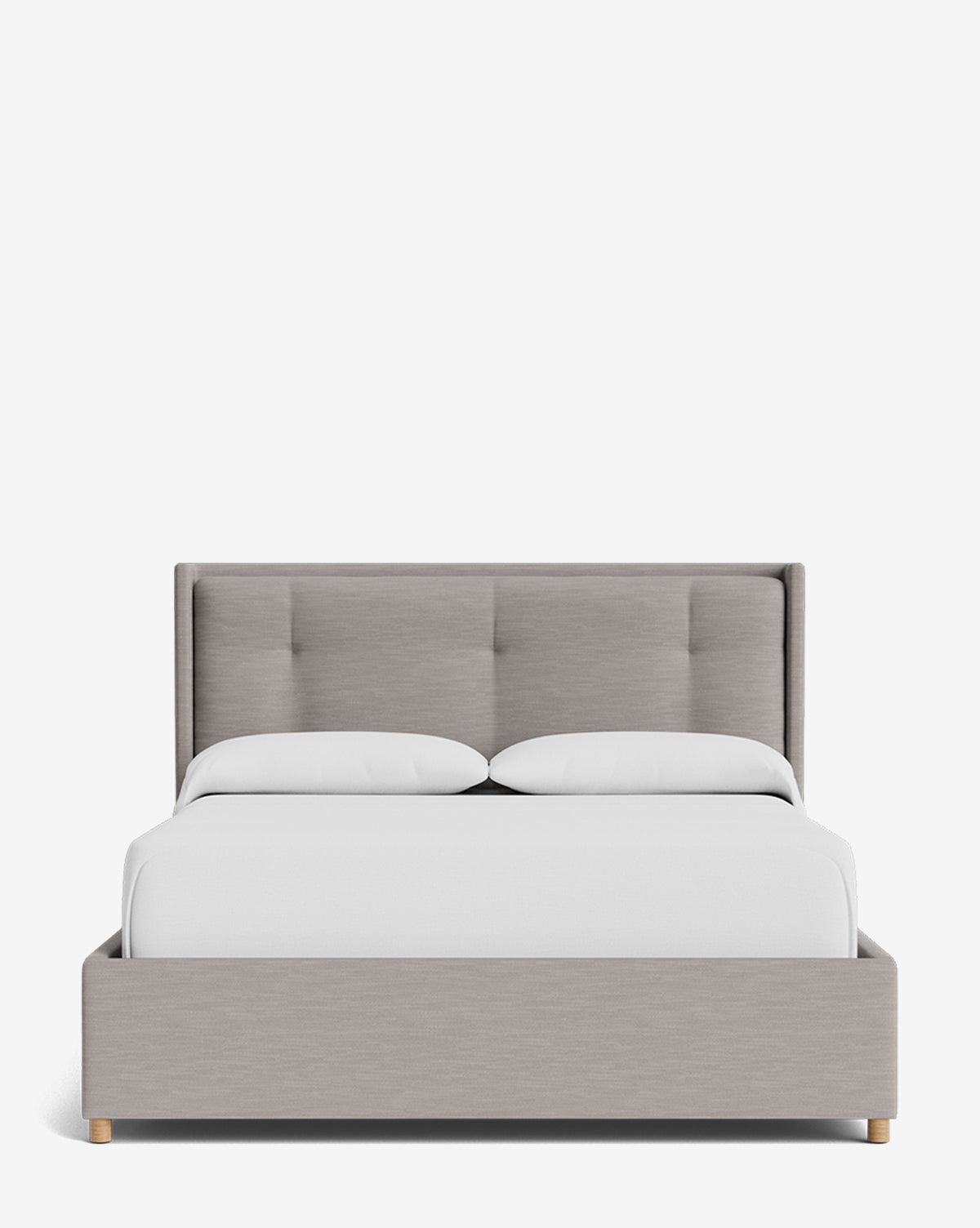 Low Profile Ria Bed Frame with Minimalist Headboard - Perfect for Small Spaces, Modern Bedrooms & Studio Apartments