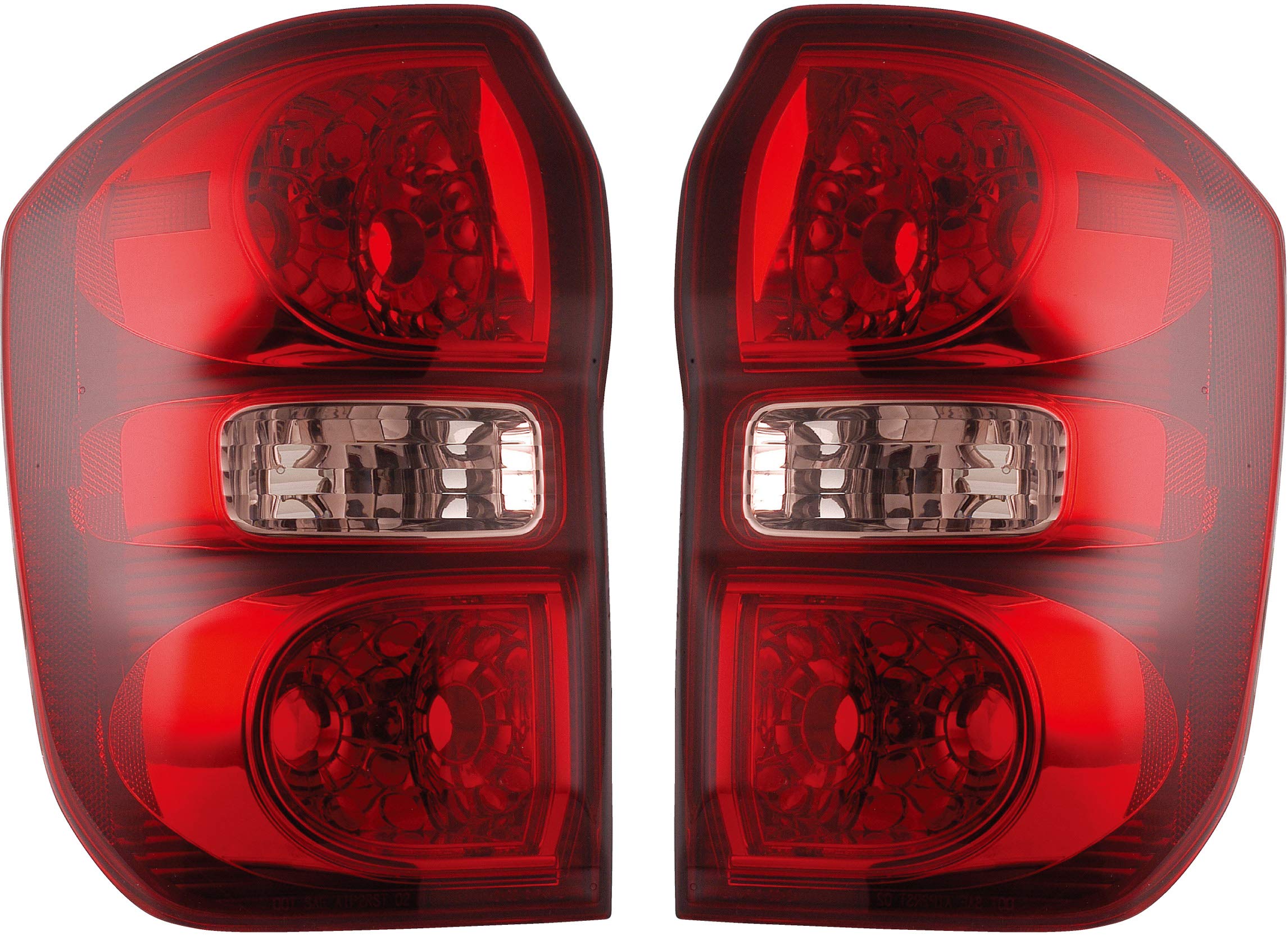 EPIC LIGHTING OE Style Replacement Rear Brake Tail Lights Assemblies for 2004-2005 Toyota RAV4 - Left Driver & Right Passenger Side Pair (Part Numbers: TO2818124, TO2819124, 8156142080, 8155142080) - Perfect for Night Driving and Enhanced Vehicle Safety