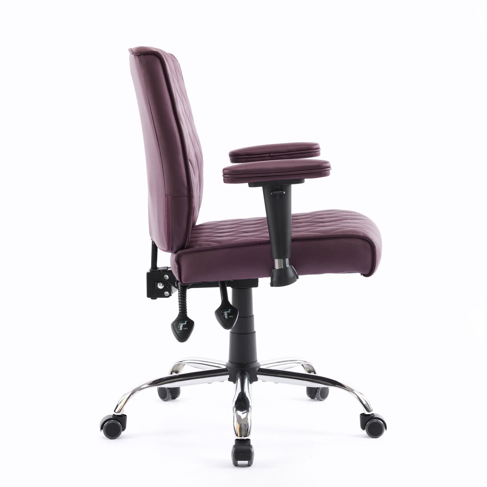 Delia Manicure Nail Salon Chair - Adjustable Pedicure Spa Stool with Wheels for Salon & Home Use - Perfect for Nail Technicians & Beauty Professionals