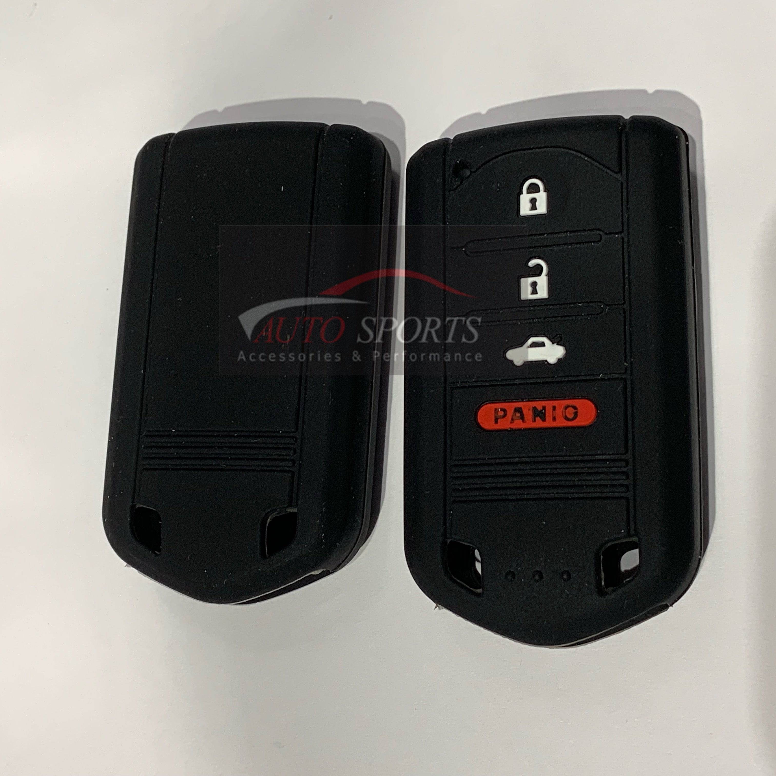 Acura Remote Key Fob Cover 4 Button Silicone Rubber Protector for Acura MDX RDX RLX ILX TLX - Durable Key Case Holder for Car Key Protection & Easy Access