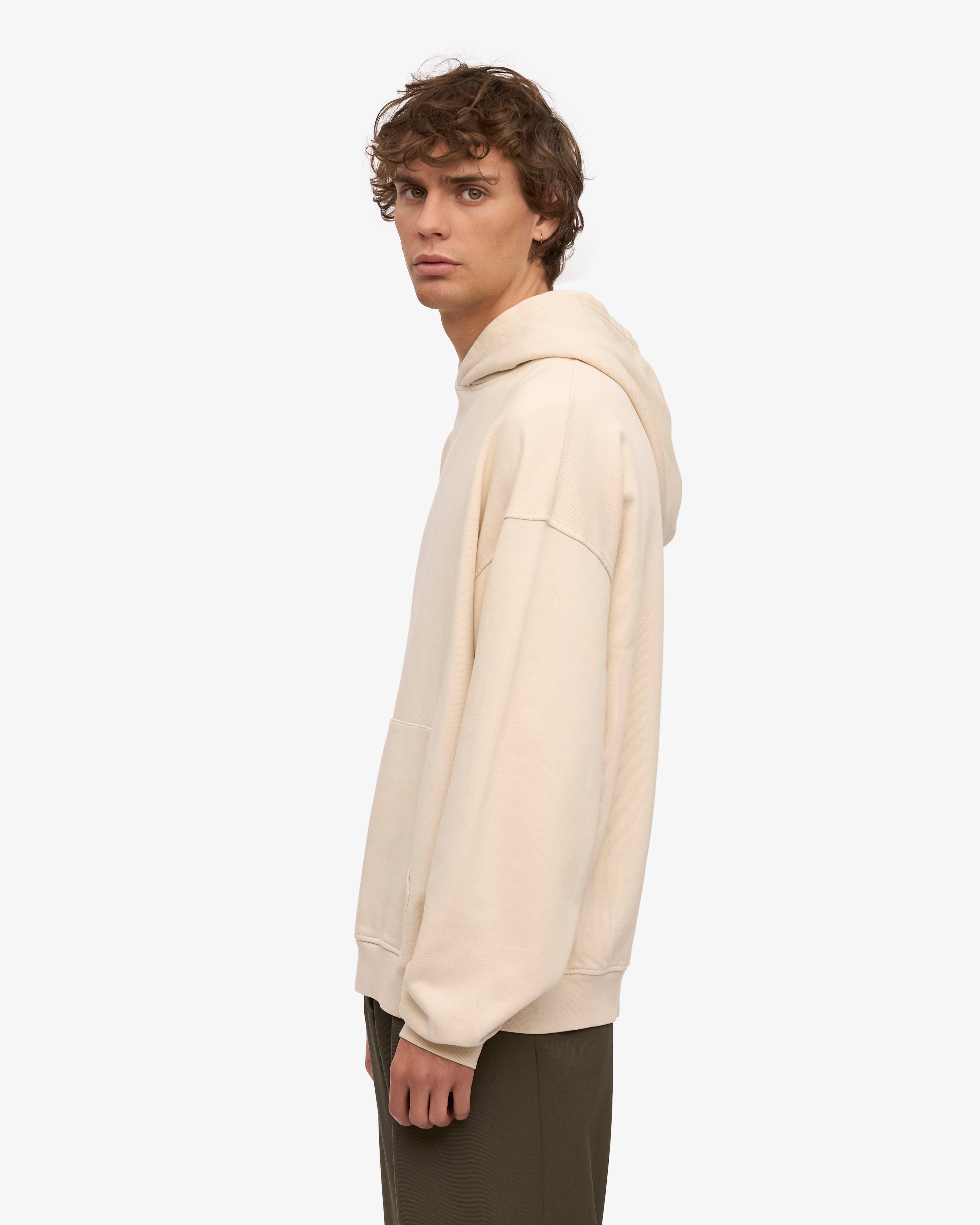 Organic Oversized Hoodie - Ivory White | Soft & Cozy Unisex Pullover for Men & Women | Perfect for Casual Wear, Lounging & Outdoor Activities