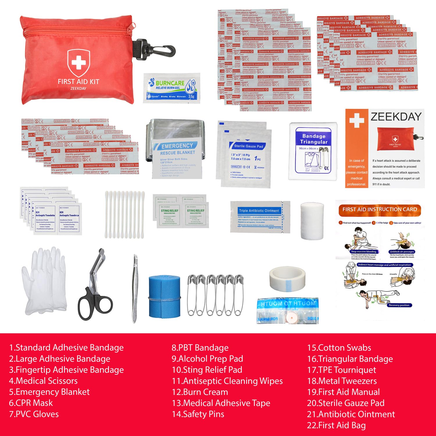 Pet First Aid Kit for Dogs & Cats - Includes Ointment, Emergency Blanket & Portable Essentials - Perfect for Home, Travel, Hiking, Camping, Car & Workplace Emergencies - Keep Your Pets Safe Anywhere