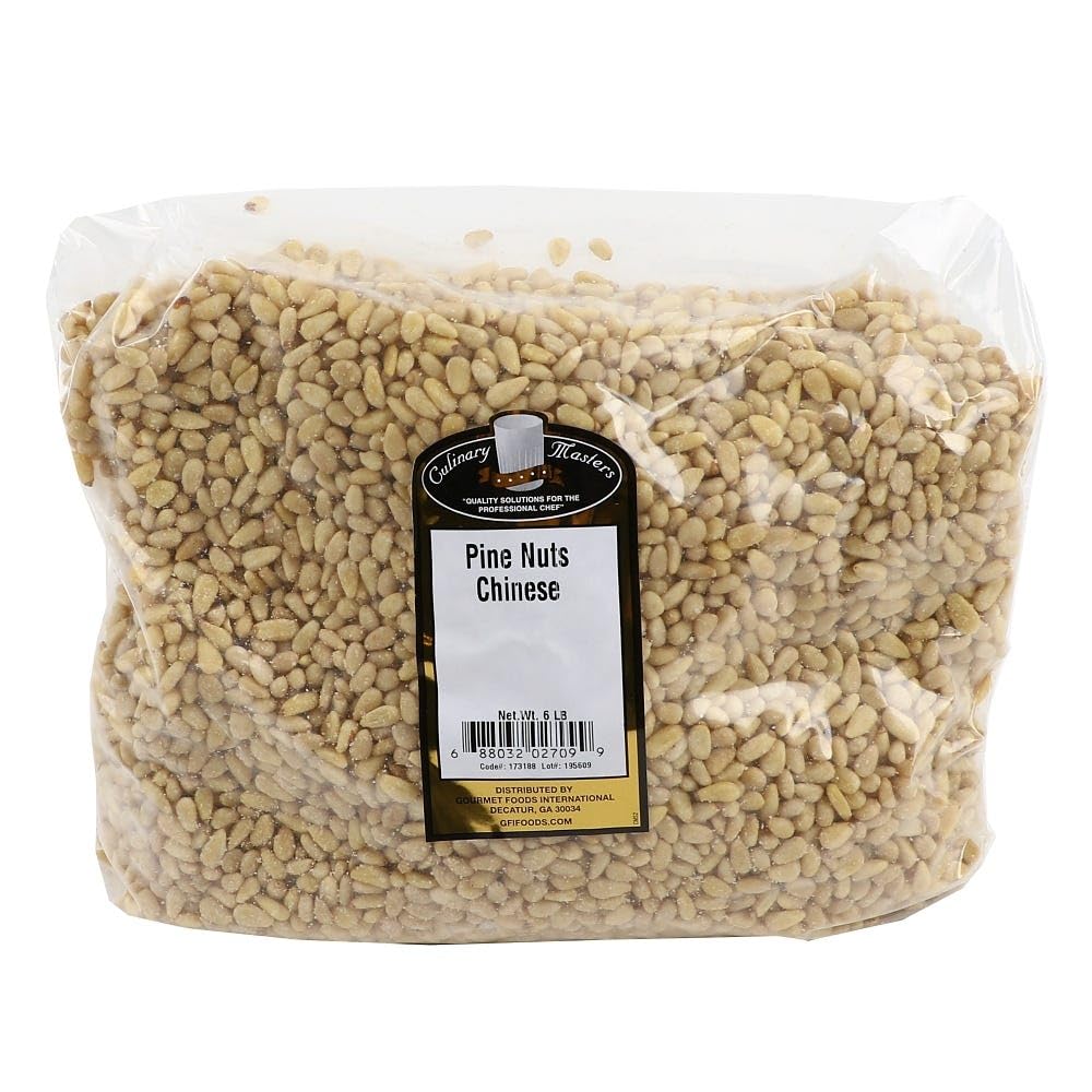 Premium Bulk Pine Nuts 5lb (2.27kg) - Wholesale Pine Kernels for Baking, Cooking & Snacking - Non-GMO, Raw & Unsalted - Perfect for Salads, Pesto & Desserts