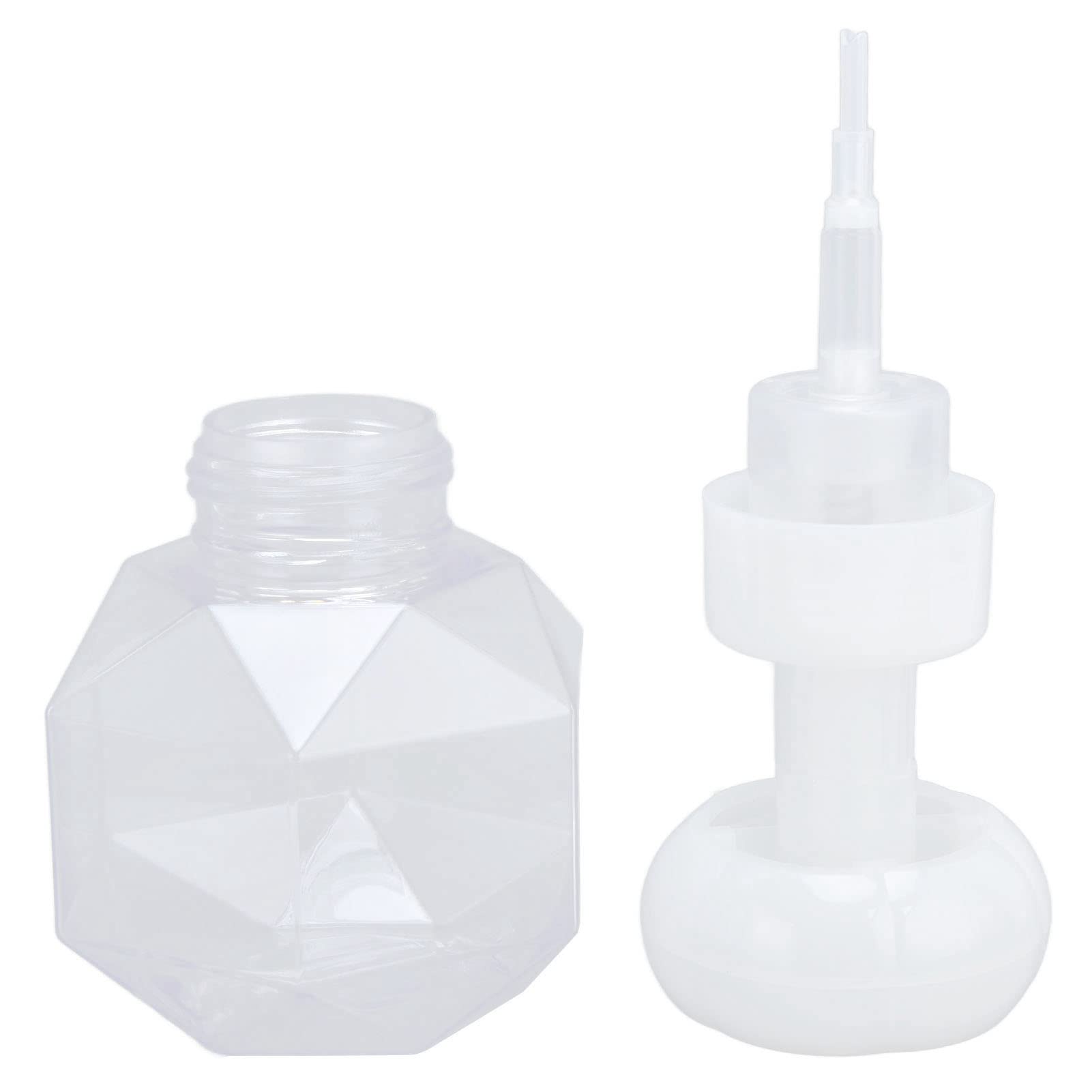 300ml Transparent Foaming Hand Soap Dispenser - Flower Design Liquid Soap Bottle with Foam Pump for Bathroom, Kitchen & Travel | Gentle Cleaning for Hands & Home