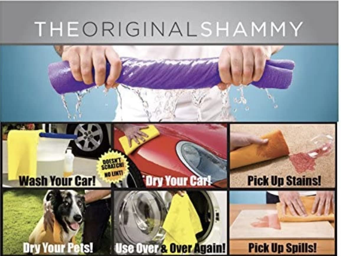 Premium Multipurpose Shammy Cleaning Cloth - Super Absorbent Microfiber Towel for Car, Windows, Kitchen & Household Cleaning | Quick-Dry, Streak-Free & Reusable