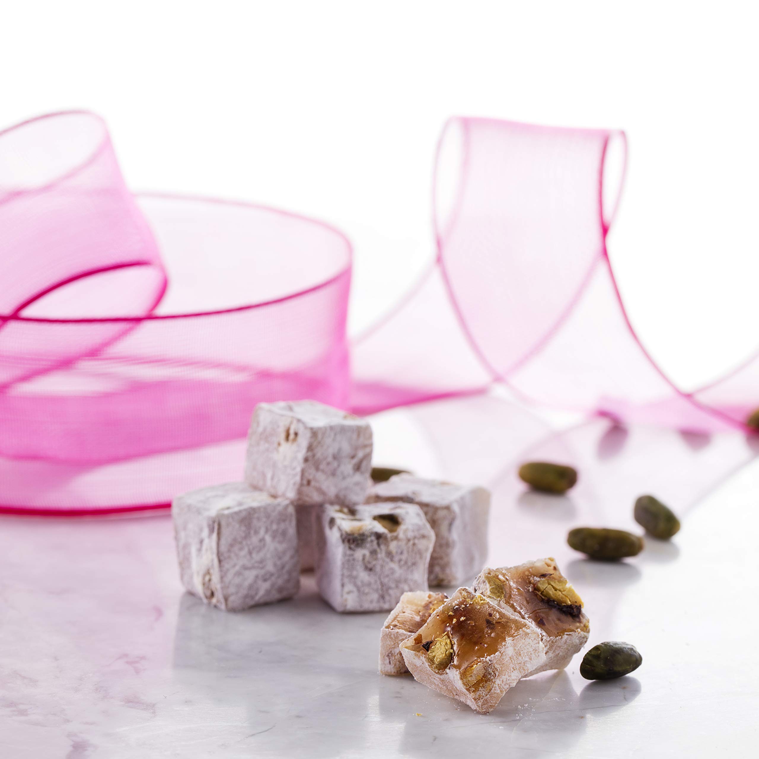 Premium Turkish Delight Gift Box - Pomegranate & Pistachio Flavored Lokum (Loukoumi) | Gourmet Middle Eastern Sweets, Luxury Traditional Confectionery | Perfect for Holiday Gifts, Tea Time Desserts & Special Occasions