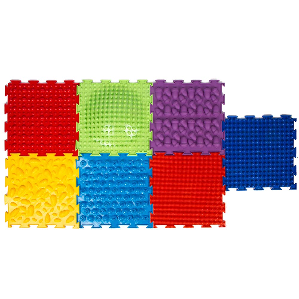 Rainbow Sensory Massage Game Mat for Kids - Non-Slip Orthopedic Puzzle Floor Play Mat for Toddlers - Perfect for Sensory Play, Learning & Relaxation at Home or Classroom