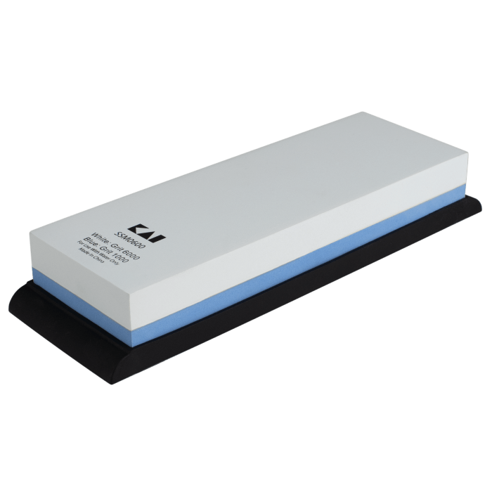 Shun Premium 1000/6000 Grit Dual-Sided Whetstone - Professional Knife Sharpening Stone for Kitchen, Hunting & Chef Knives - Perfect for Home & Restaurant Use