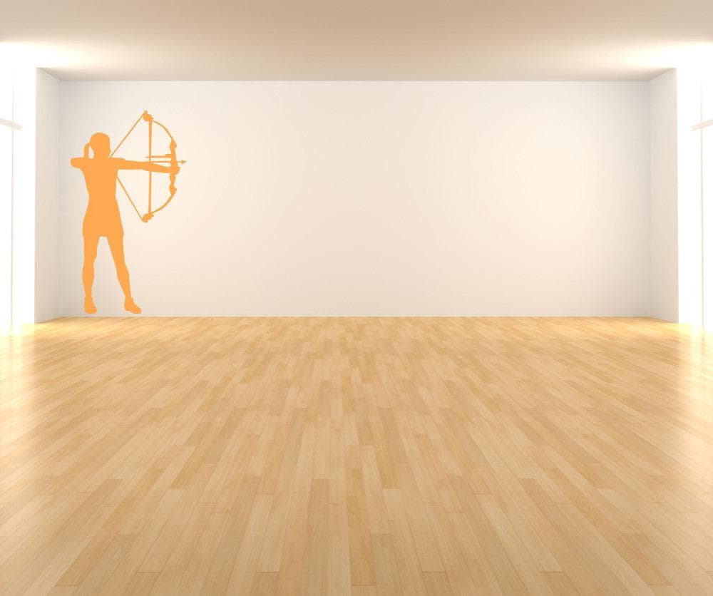Vinyl Wall Decal Sticker - Girl Archer Design #OS_AA677 - Perfect for Kids Room Decor, Nursery, and Bedroom Wall Art