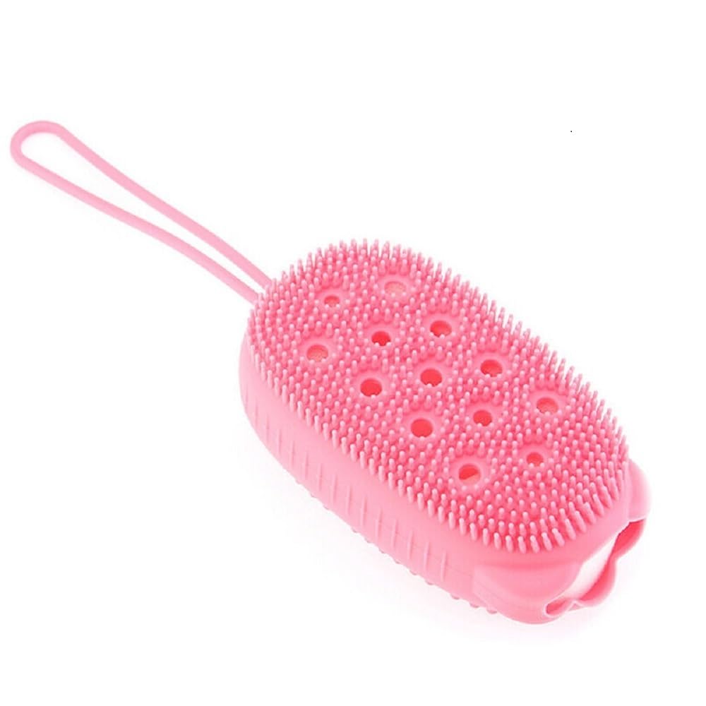 **Premium Silicone Bubble Bath Brush - Ultra Soft Body Scrubber for Men & Women - Exfoliating Shower Brush (Multicolor, 1pc) - Perfect for Spa, Relaxation & Gentle Skin Care**