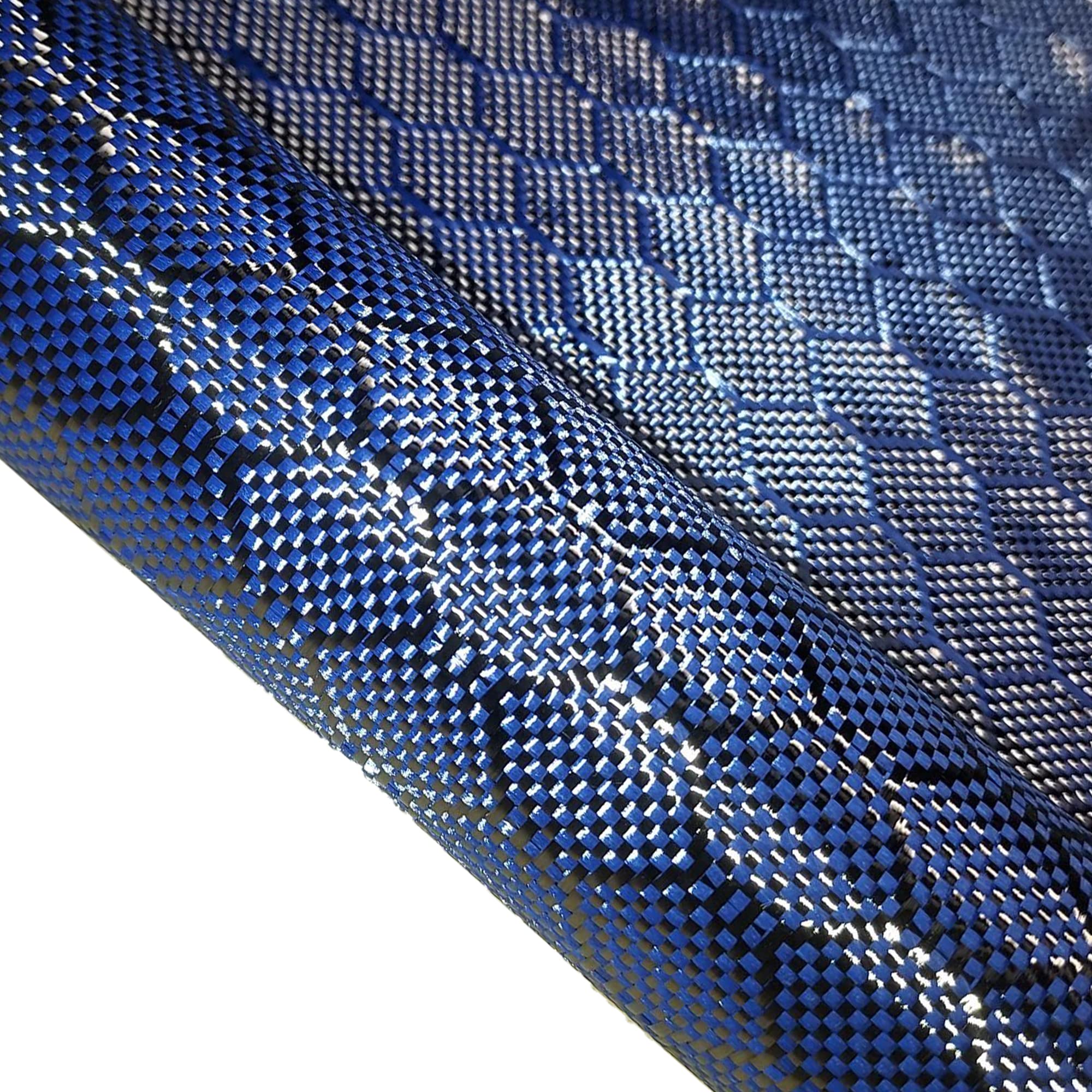 KARBXON 1 Meter Wide (39.8 in) Carbon Fiber Beehive Weave Fabric - Blue 3K 240g/meter - 5 ft to 10 ft Rolls - Advanced Tech Fiber Cloth for Repair, DIY Projects, Automotive & Marine Applications