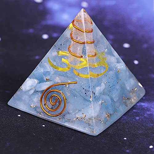 Orgonite Pyramid for Meditation - Natural Stone Energy Generator, Yoga & Home Decor (5CM) - Enhance Spiritual Healing & Positive Vibes in Meditation Spaces & Living Rooms