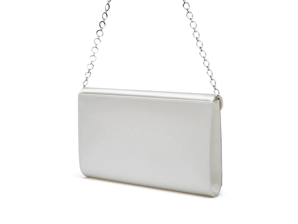 Rainbow Club Ivory Satin Bridal Handbag Diane - Elegant Wedding Purse for Bride, Bridesmaids & Special Occasions | Perfect for Ceremony, Reception & Formal Events