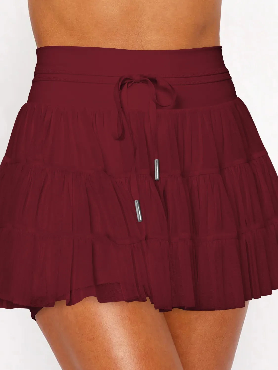 High Waist Skort with Pockets - Women's Athletic Tennis Skirt for Running, Golf & Yoga | Comfortable Stretchy Workout Skirt with Side Pockets