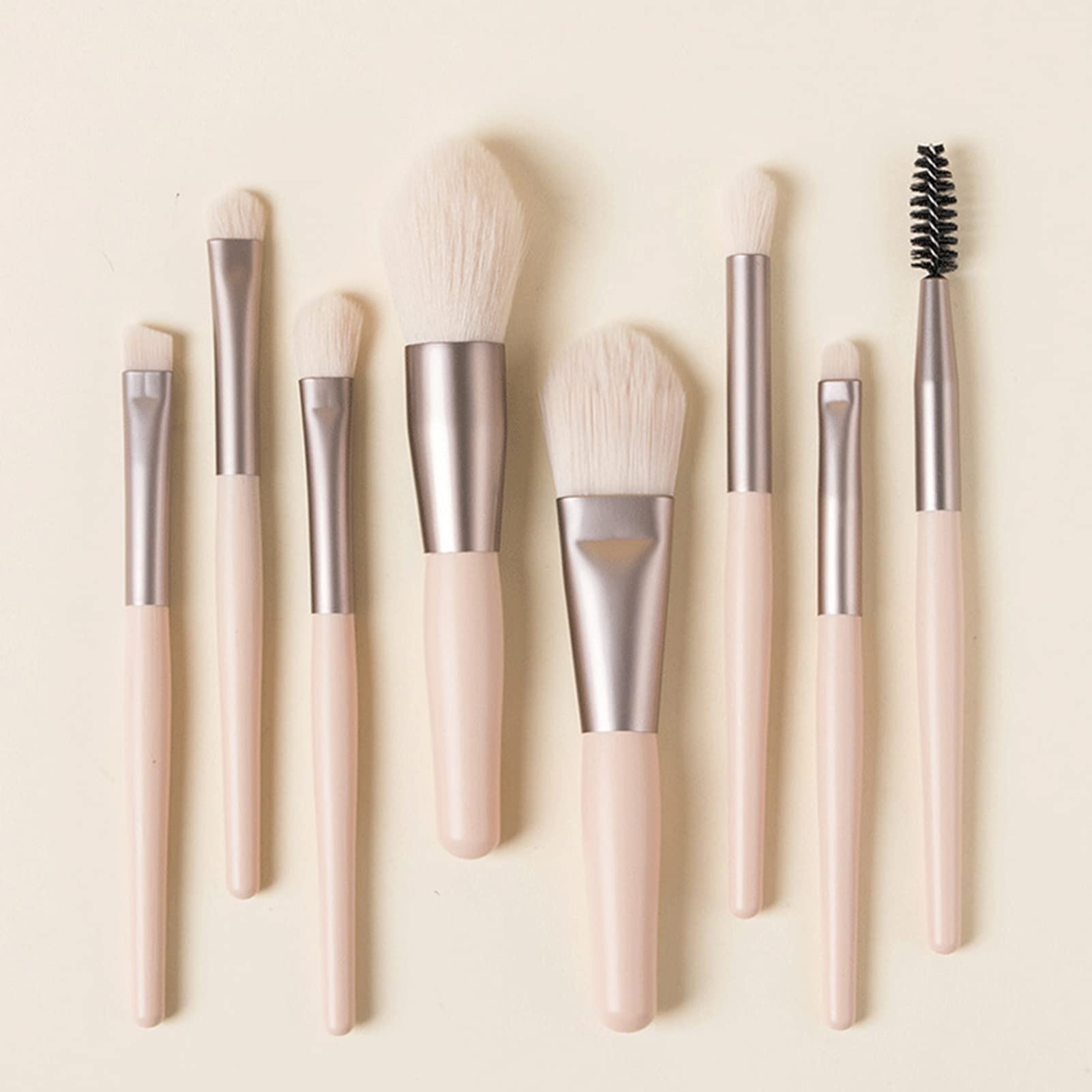 8PCS Professional Makeup Brush Set - Blush, Foundation, Eyeshadow, Concealer, Brow, Lip & Eyelash Brushes - Perfect for Beginners & Salon Use - Ideal for Daily Makeup, Special Occasions & Professional Makeup Artists