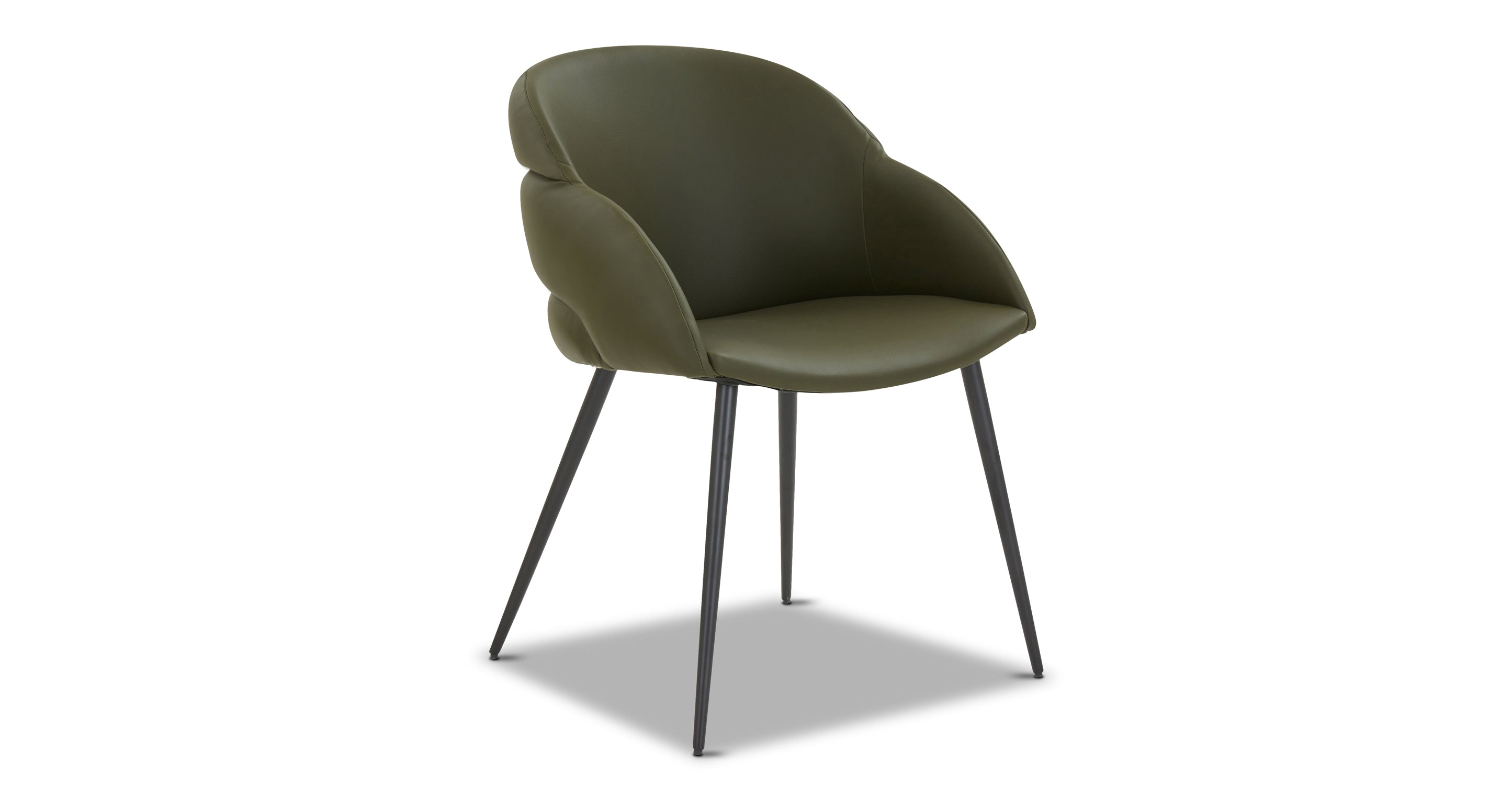Como Dining Chair - Modern Wooden Dining Chairs Set of 2, Mid-Century Style Kitchen Chairs with Upholstered Seat - Perfect for Dining Room, Kitchen, Breakfast Nook & Home Office