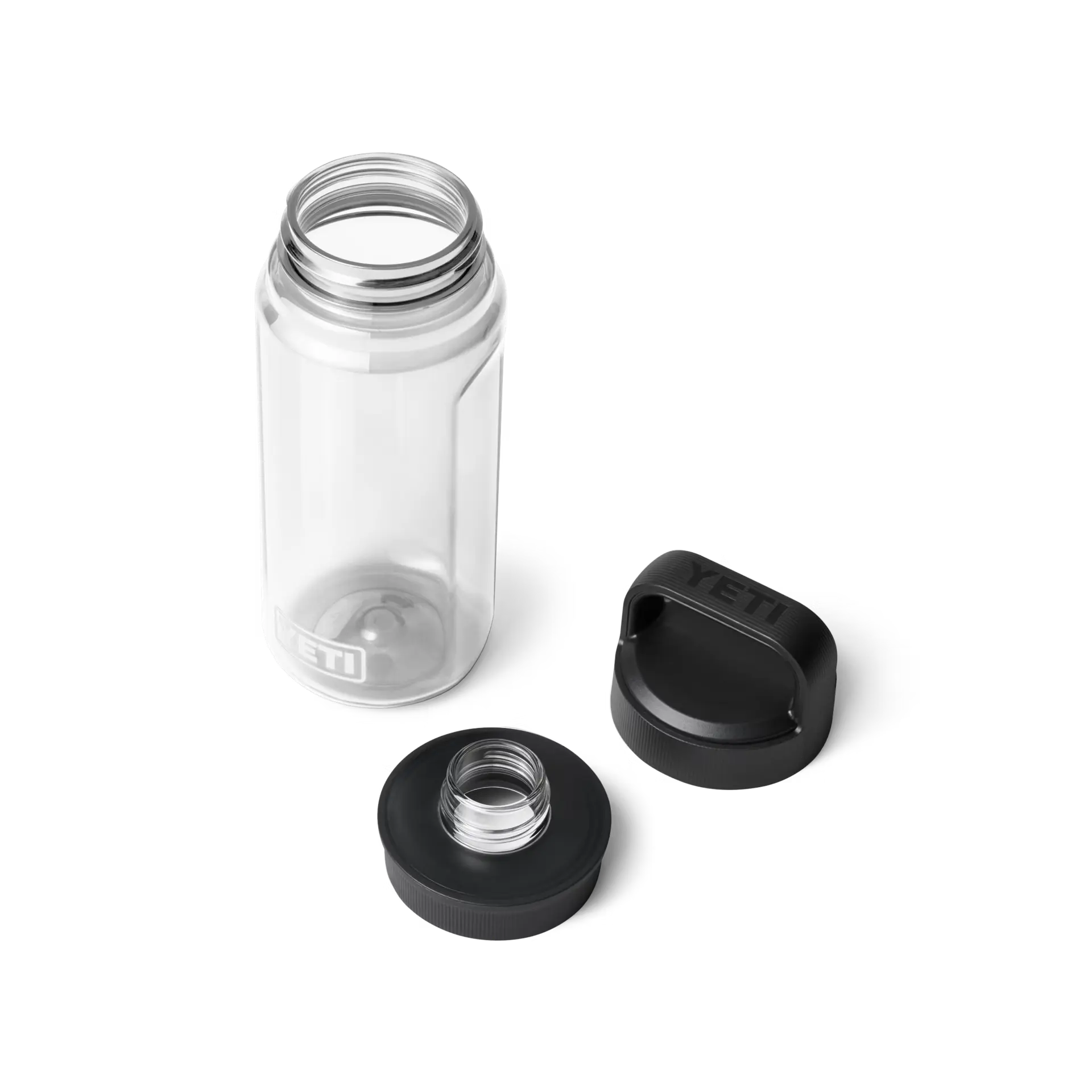 Yonder 0.6L Clear Water Bottle - BPA Free Leak Proof Sports Bottle for Gym, Hiking & Outdoor Activities | Lightweight Portable Drinking Container