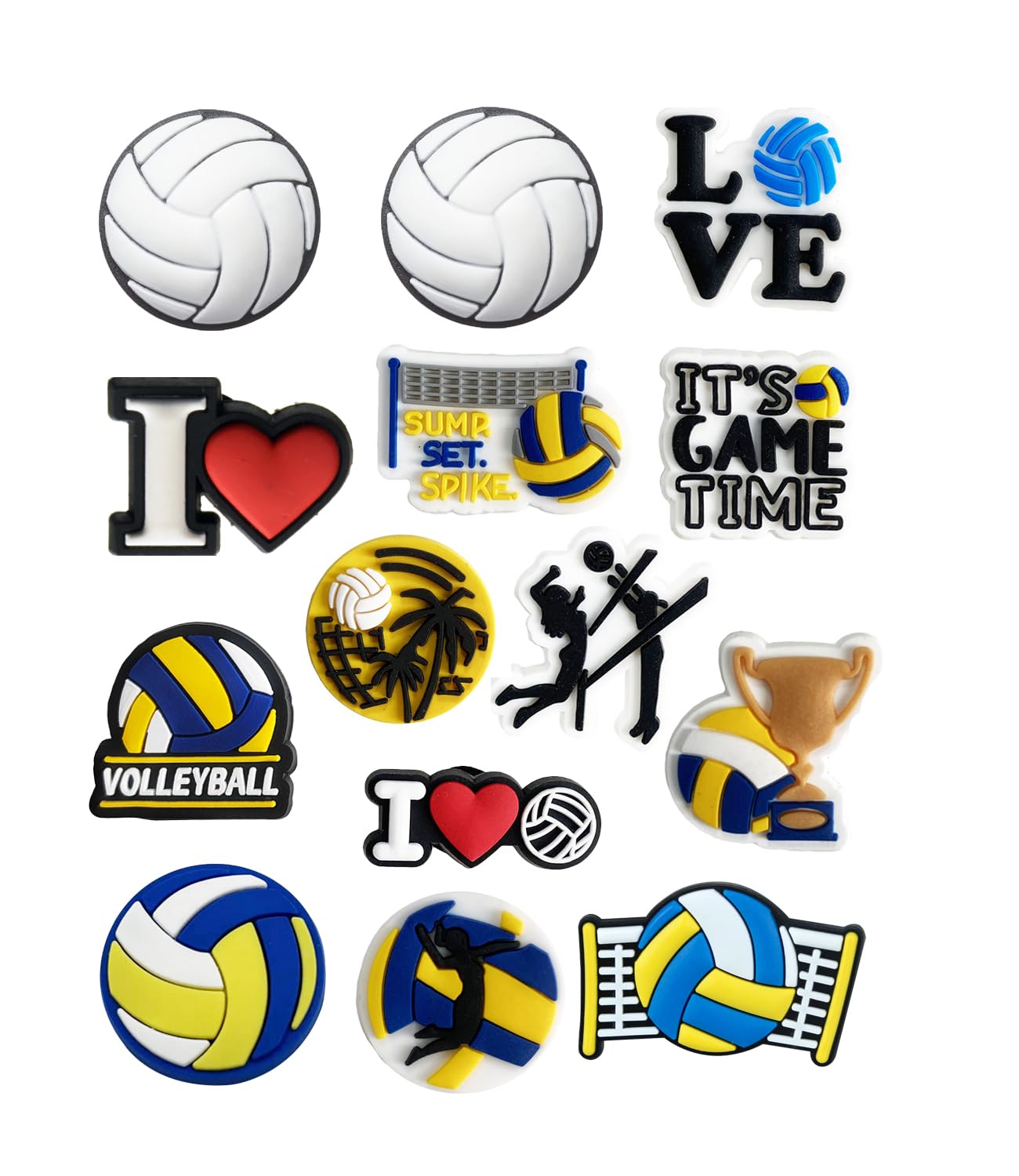 Sports Ball Charms for Crocs - Baseball, Basketball, Soccer, Football, Softball & Volleyball Shoe Accessories | Cute Jibbitz for Kids & Adults | Perfect for Parties, Gifts & Everyday Wear
