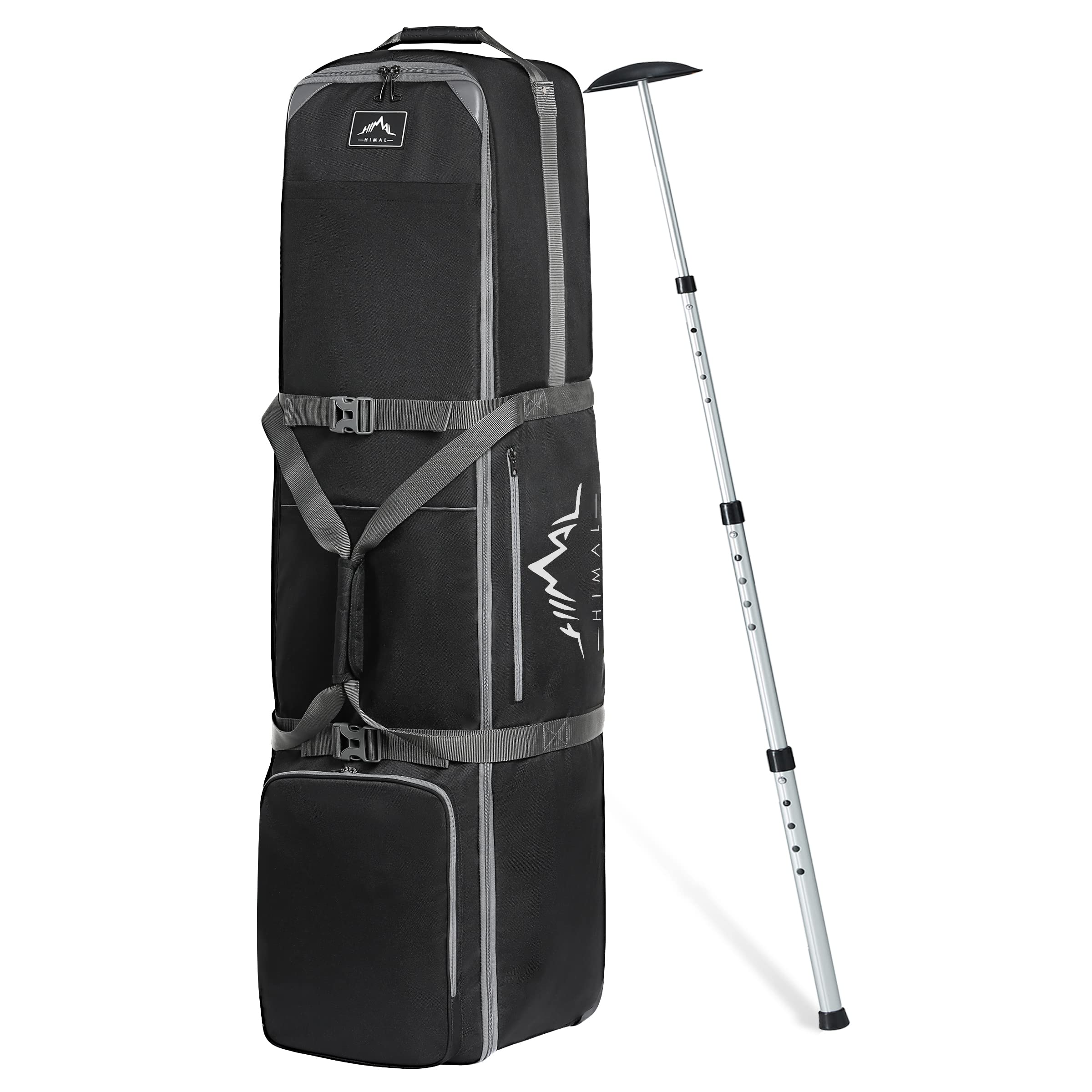 Premium 900D Heavy Duty Oxford Fabric Golf Travel Bag with Adjustable Support Rod & Wheels - Airline Approved Golf Club Case for Easy Transport (Perfect for Air Travel, Golf Tournaments & Vacation Storage)