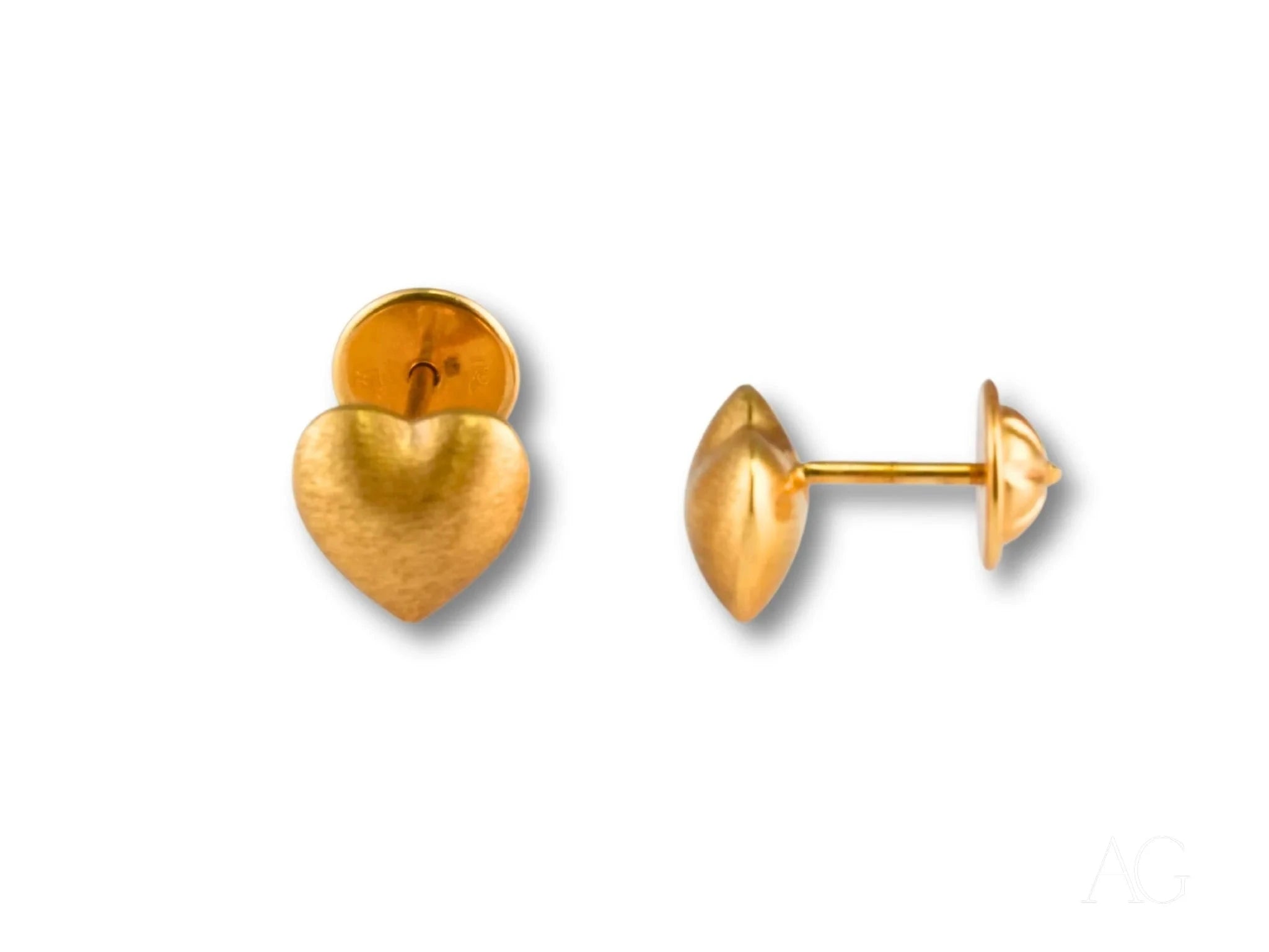 18K Gold Heart Earrings for Women - Romantic Valentine's Day Gift, Anniversary Jewelry - Perfect for Date Nights, Weddings & Special Occasions