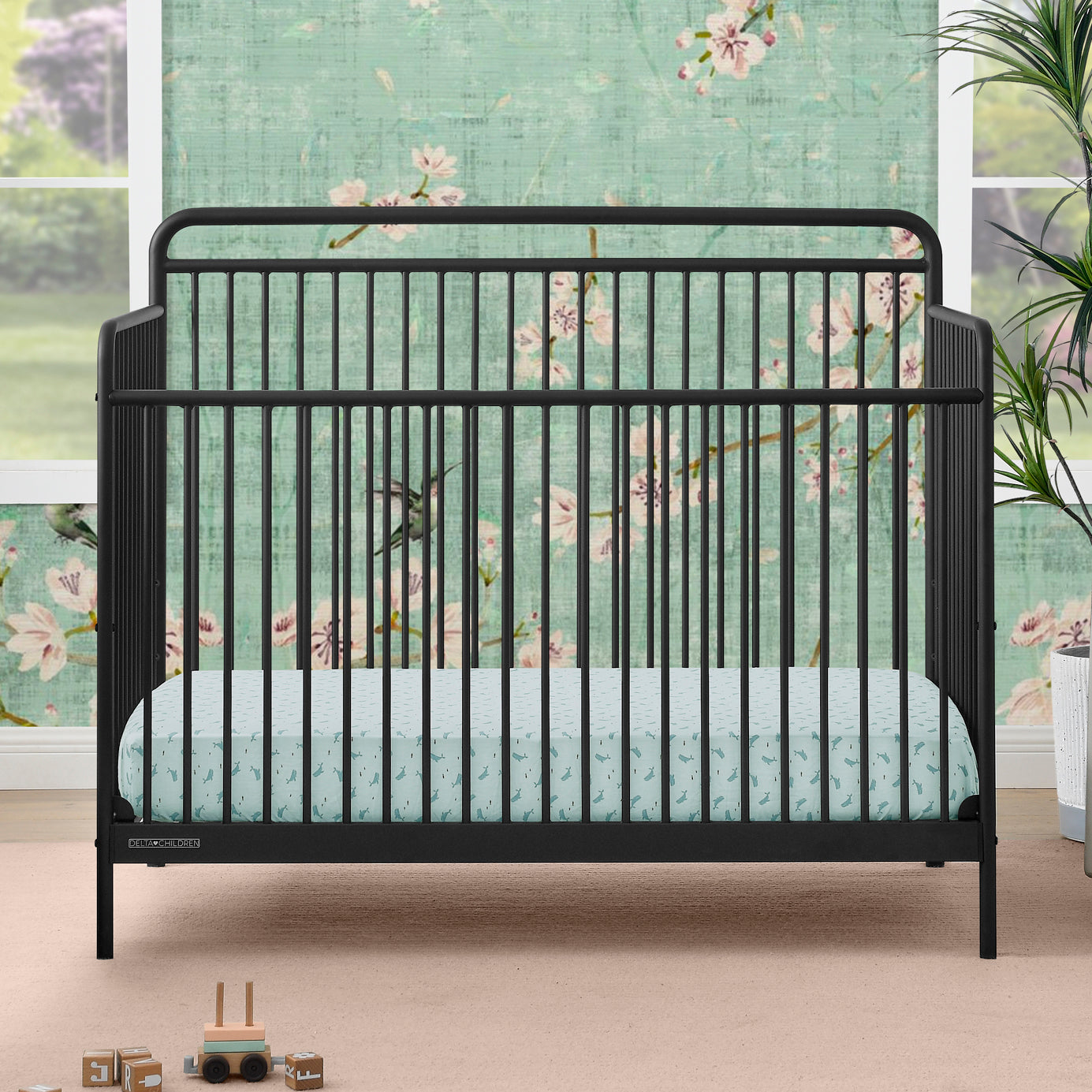 Hayden 5-in-1 Convertible Baby Crib - Toddler Bed & Daybed with Adjustable Mattress Height | Nursery Furniture for Boys & Girls | Perfect for Small Spaces & Modern Nurseries