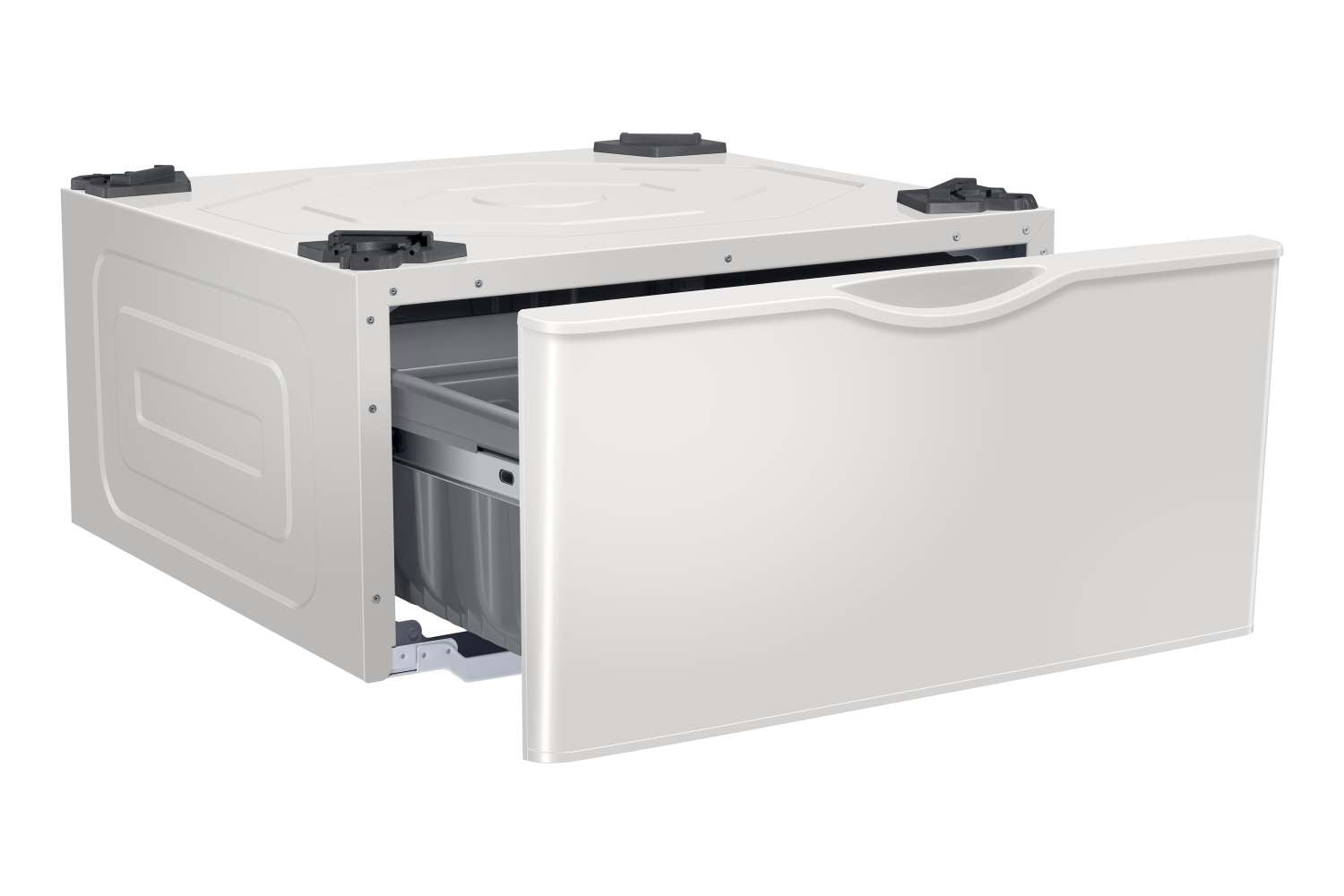 Samsung WE402NE/A3 White Pedestal Stand for 27 Inch Front Load Washer & Dryer - Perfect for Laundry Room Organization & Space Saving