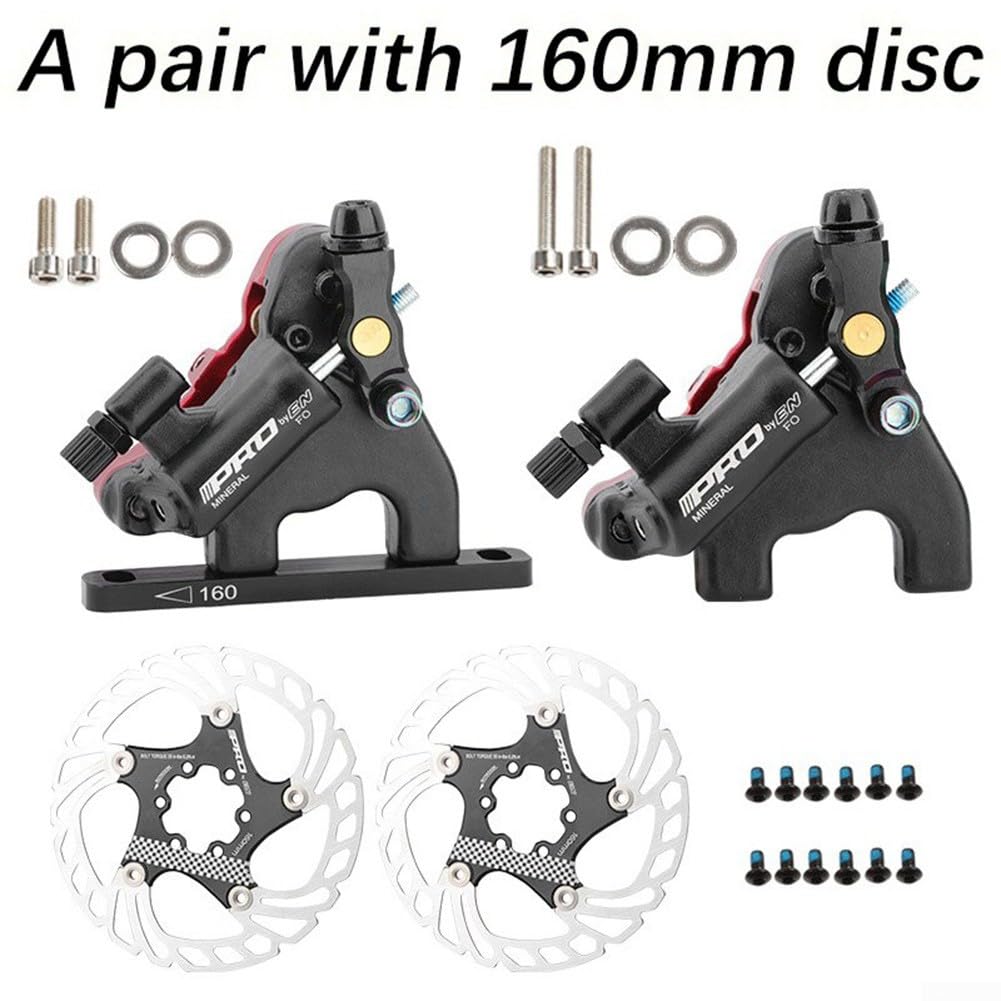 Flat Mount Disc Brake Caliper - Mechanical to Hydraulic Conversion for Road Bikes, Mountain Bikes, E-Bikes & Electric Bikes (Front & Rear) | Perfect for Commuting, Trail Riding & Urban Cycling