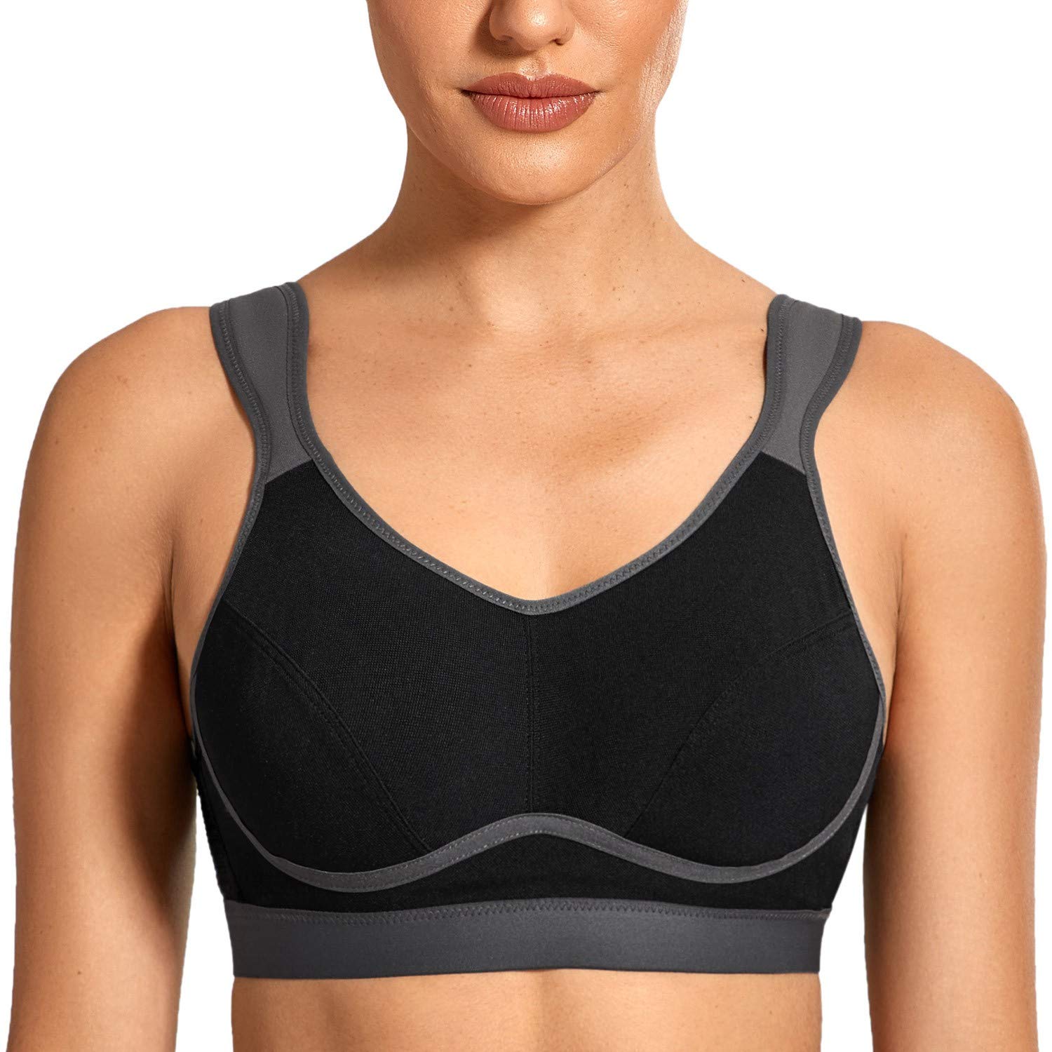 VANTONIA High Impact Sports Bras for Women - Wireless Plus Size Workout Bra with Maximum Support - Perfect for Running, Gym & High Intensity Training