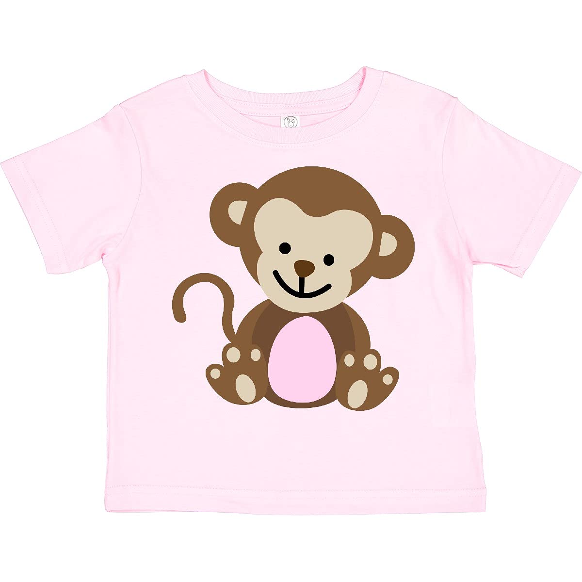 Inktastic Monkey Toddler T-Shirt - Cute Animal Graphic Tee for Boys & Girls - Soft Cotton Kids Shirt for Playdates, Birthday Parties & Everyday Wear