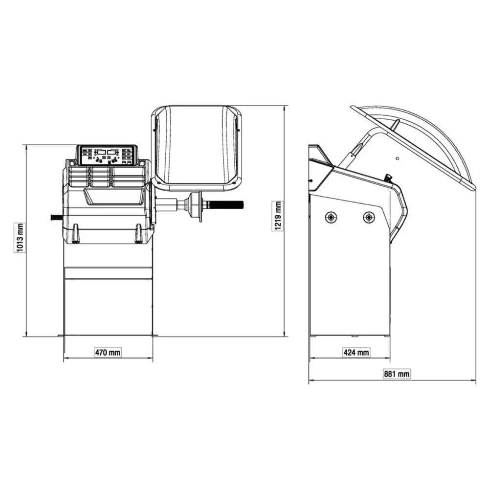 Coats 885 Space Saving Tire Balancer - Wheel Balancing Machine for Auto Repair Shops & Garages - Perfect for Trucks, Cars & Motorcycles