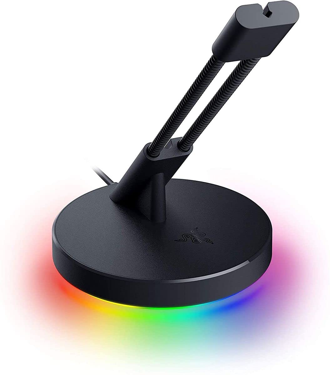 Razer Mouse Bungee V3 Chroma - RGB Gaming Mouse Cable Holder with Adjustable Spring Arm & Non-Slip Base | Perfect for Esports, FPS & MMO Gaming | Cable Management Solution for PC Setup