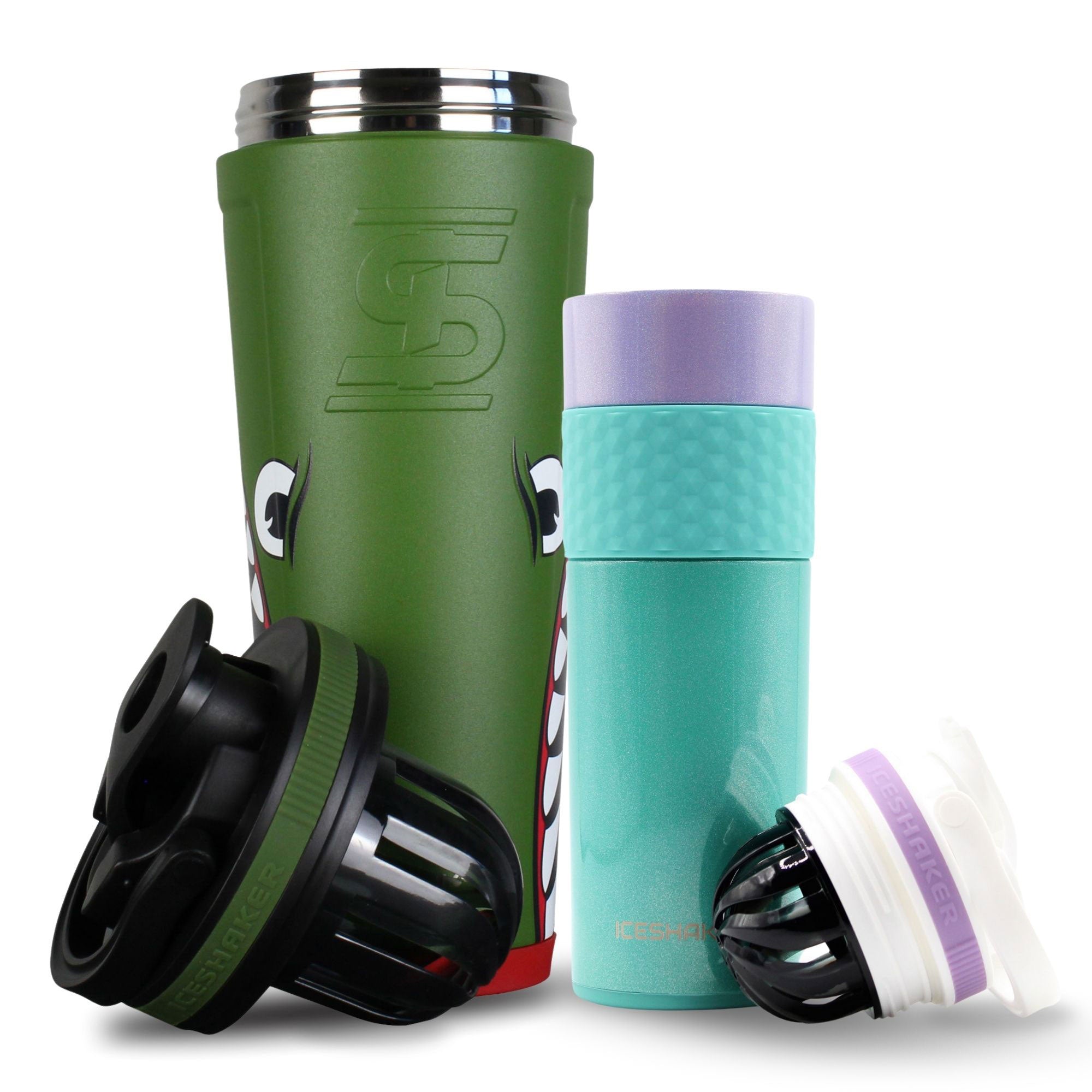 Premium His & Her Protein Shaker Bottle Set - 20oz Leak-Proof Mixing Cups for Gym, Workouts & Post-Training Recovery - BPA-Free Fitness Accessories for Couples