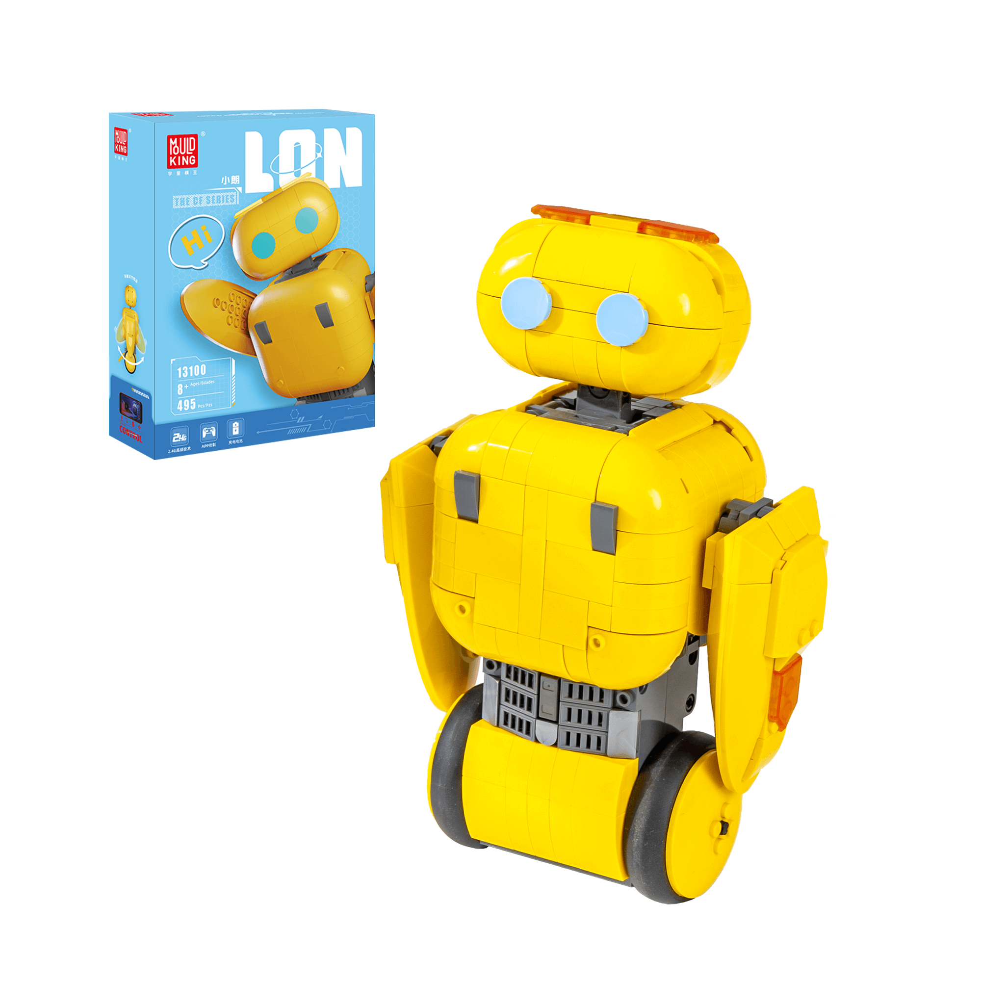 Mould King 13100 STEM Programmable RC Self Balancing Robot Building Kit - 496 PCS Educational Toy for Kids & Adults | Science Project, Coding Learning, Robotics Gift