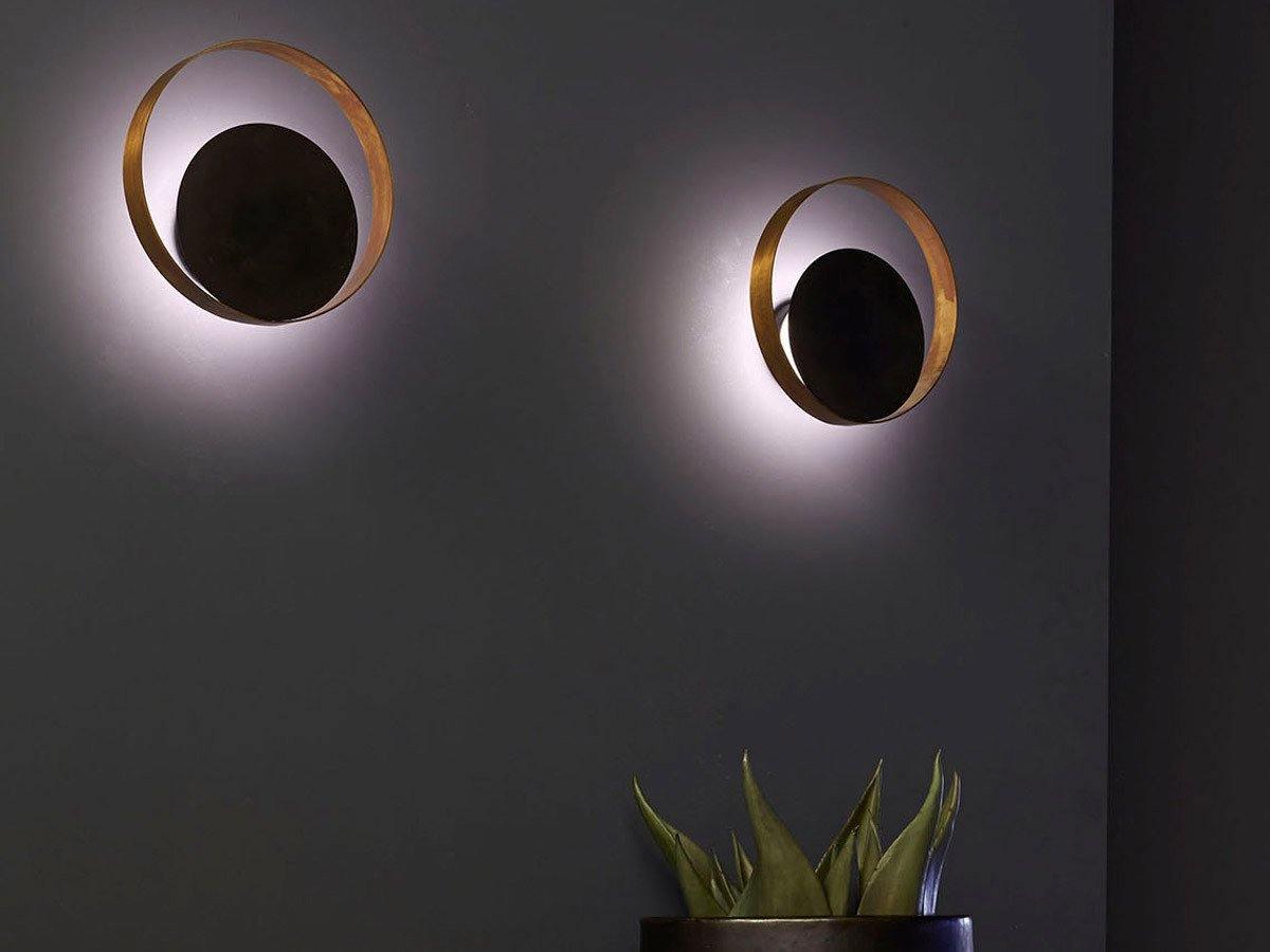 Modern Round LED Wall Lamp - Energy Efficient Dimmable Light Fixture for Living Room, Bedroom, and Hallway Decor