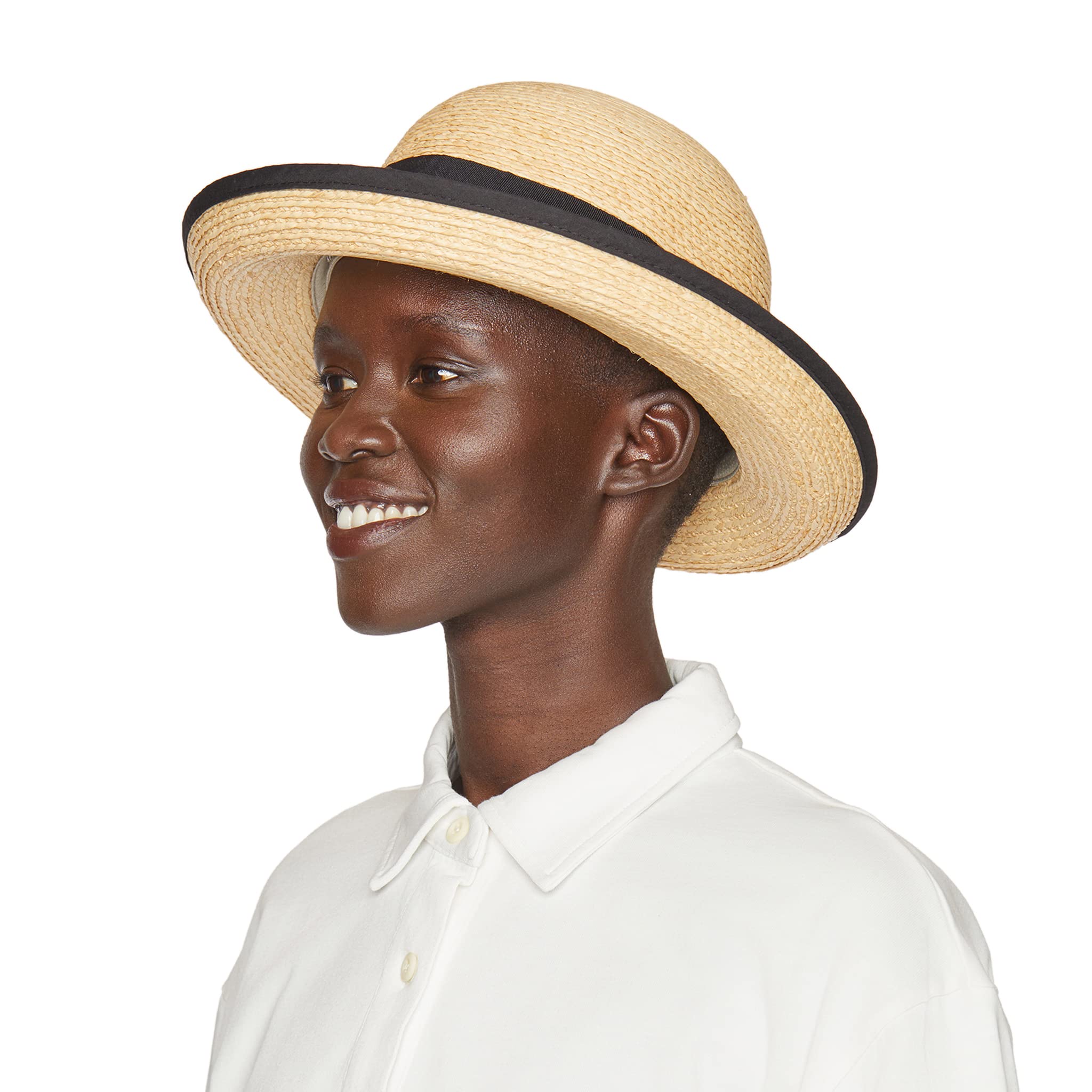 Tilley Women's Rebecca Sun Hat UPF 50+ Wide Brim for UV Protection - Lightweight & Packable Summer Hat for Beach, Hiking, Travel & Outdoor Activities