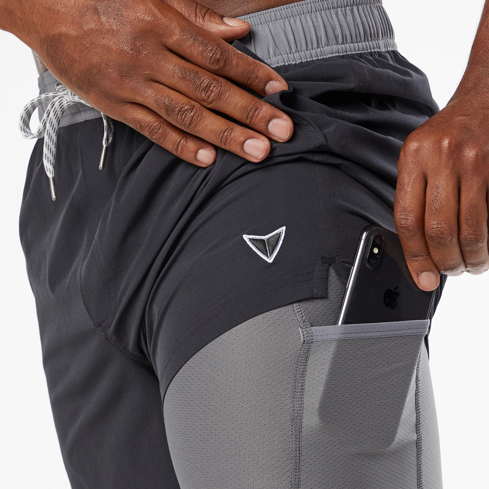 KORSA Scope 7 Men's 2-in-1 Running Shorts with Built-in Liner - Lightweight Athletic Shorts for Gym, Workout & Outdoor Activities