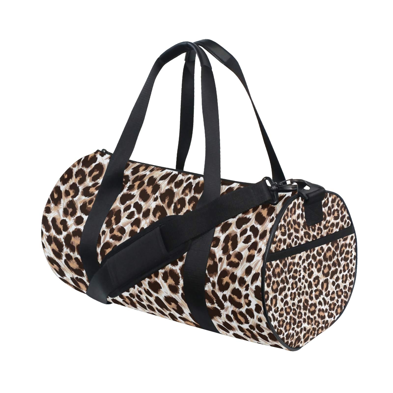 Leopard Cheetah Print Duffle Bag - Large Travel Gym Bag for Men & Women, Water-Resistant Sports Luggage with Backpack Straps - Perfect for Workouts, Weekend Trips & Sports Equipment Storage