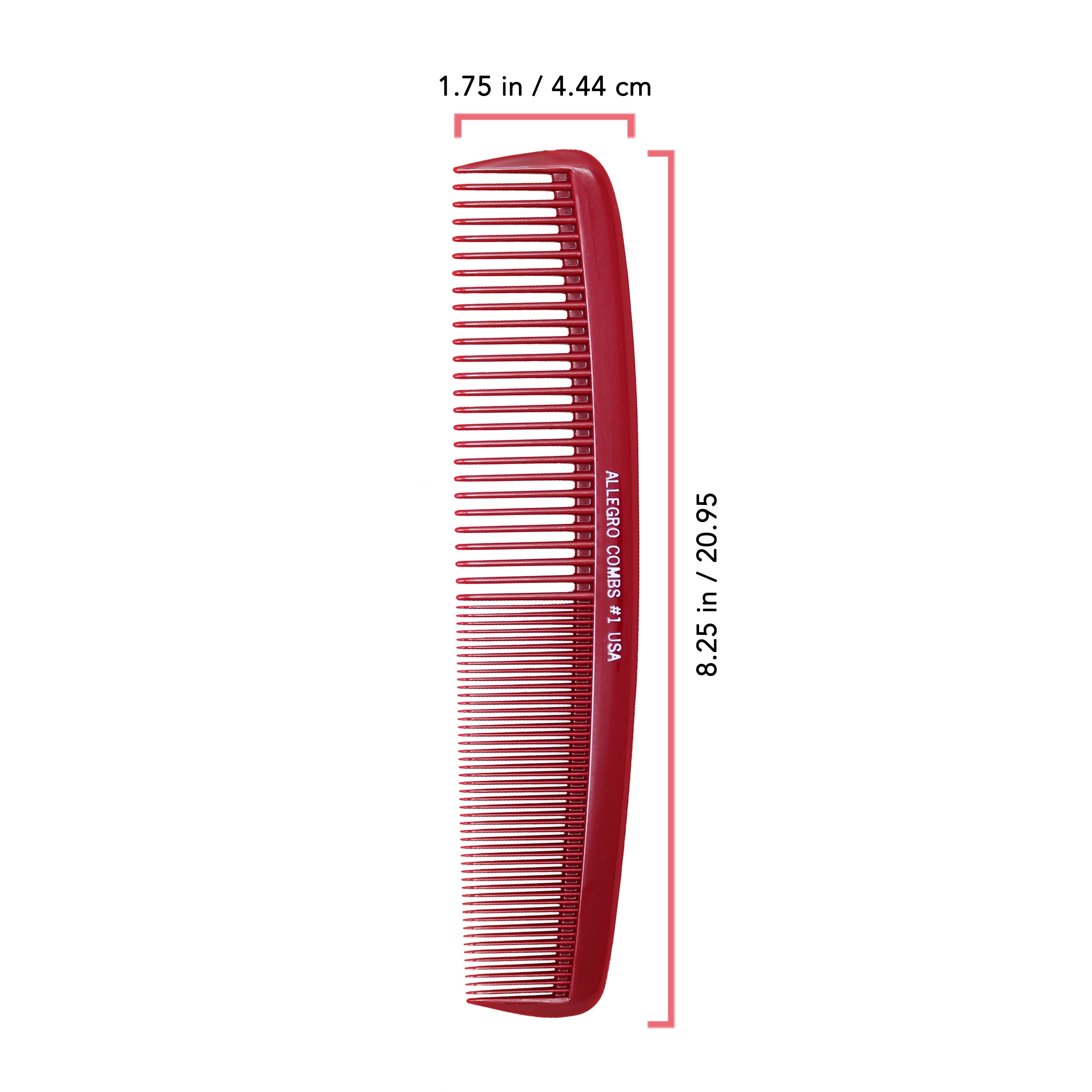 Allegro Combs 1 XL Heat Resistant Thermal Hair Comb for Styling & Straightening - Professional Salon Quality Hair Styling Tool for Smooth & Shiny Hair