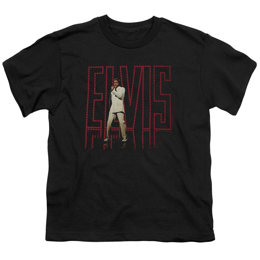 Elvis Presley 68 Album Unisex Youth T-Shirt for Boys & Girls - Vintage Music Tee for Concerts, School & Casual Wear